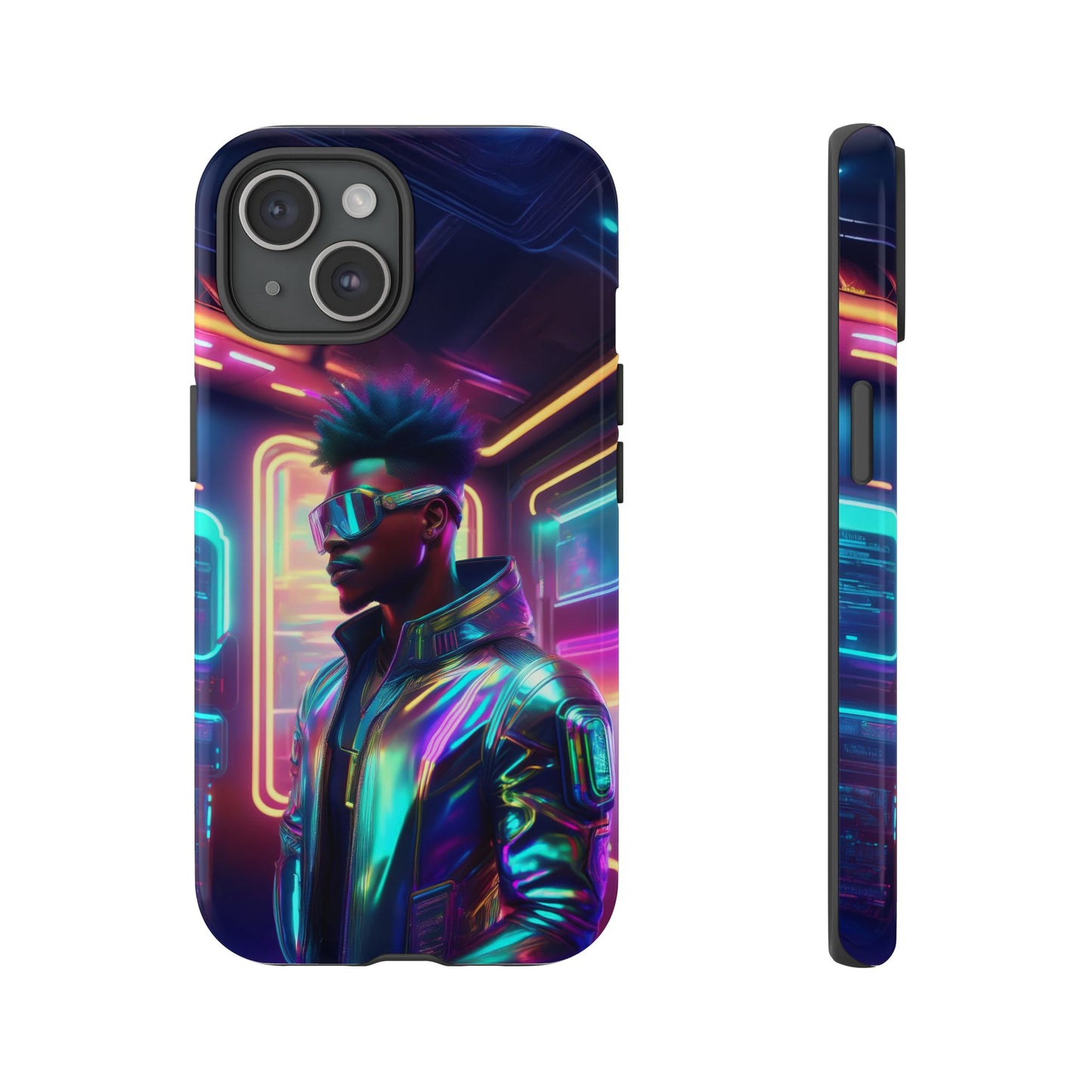 Futuristic Cyberpunk Male Cell Phone Case 004