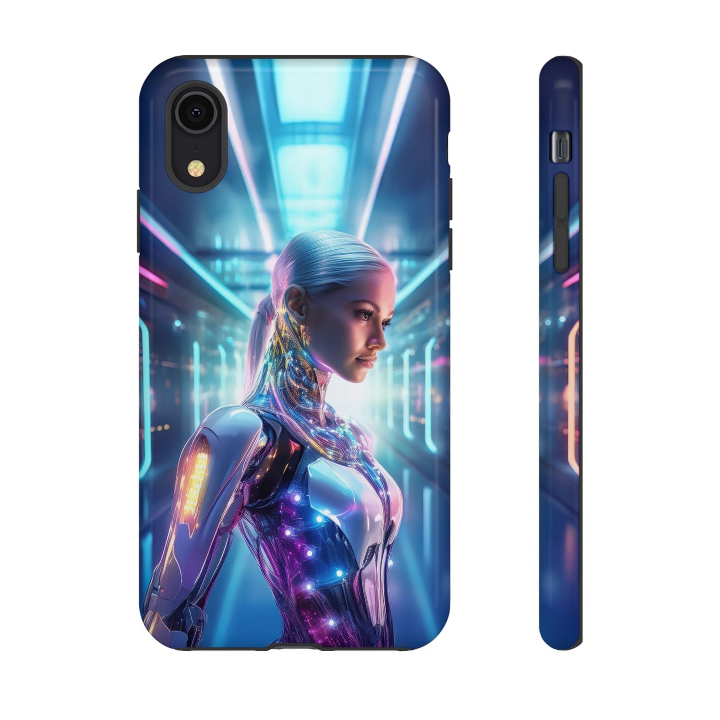 Futuristic Human Android Hybrid Cell Phone Case 015