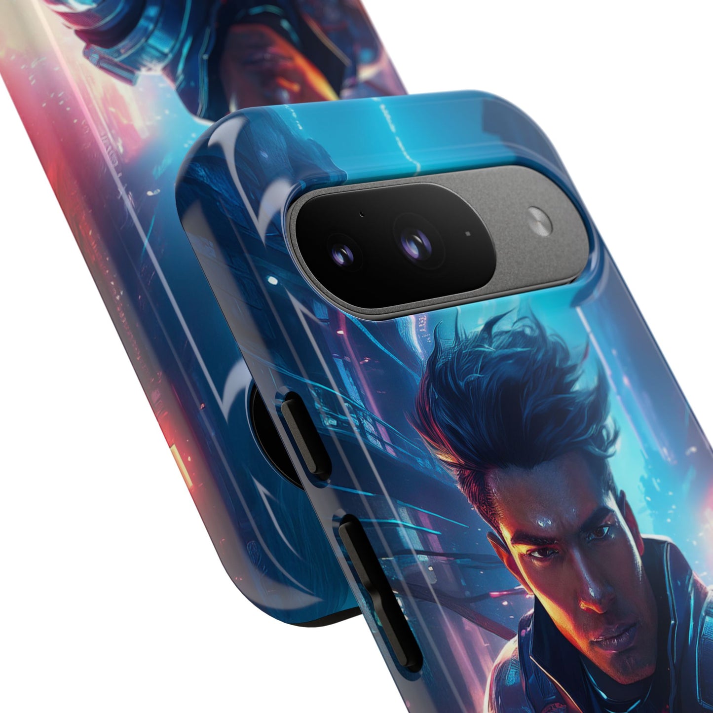 Futuristic Cyberpunk Male Cell Phone Case 017