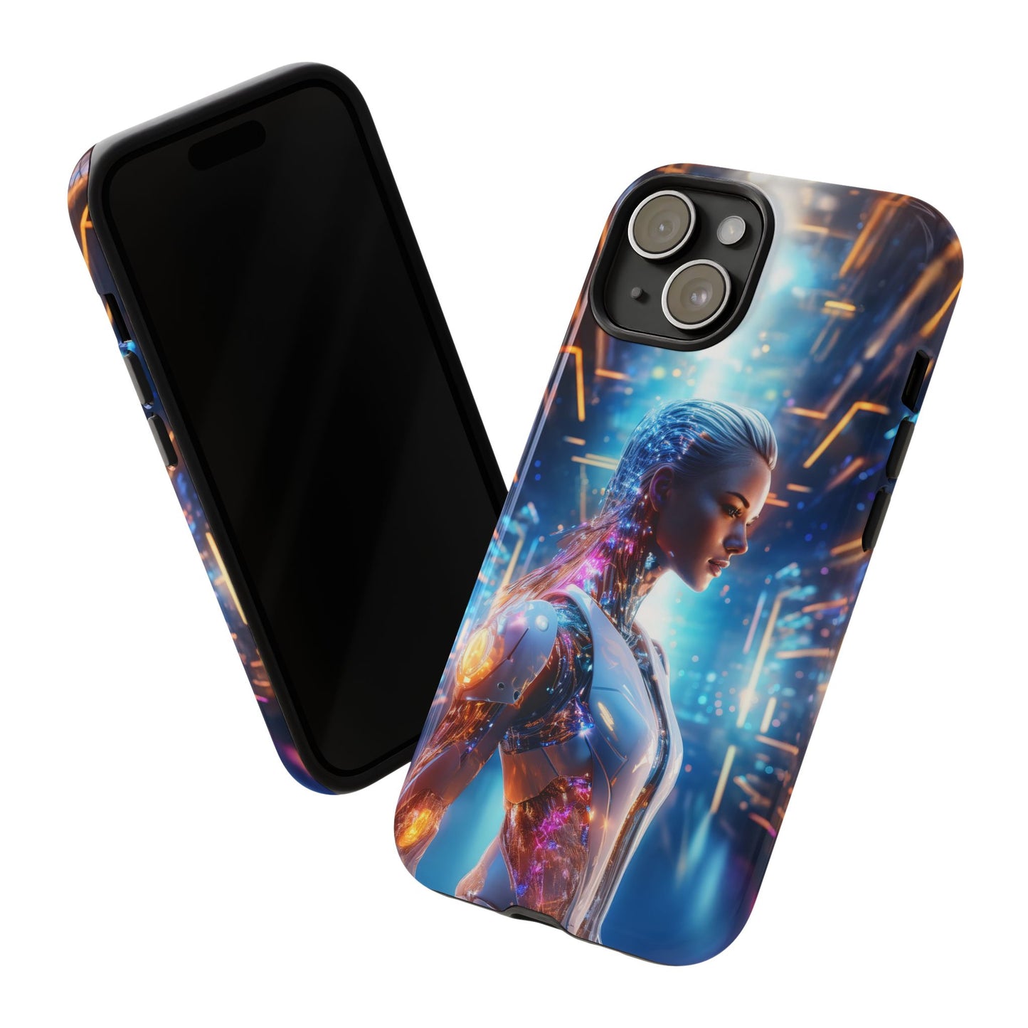 Futuristic Human Android Hybrid Cell Phone Case 008