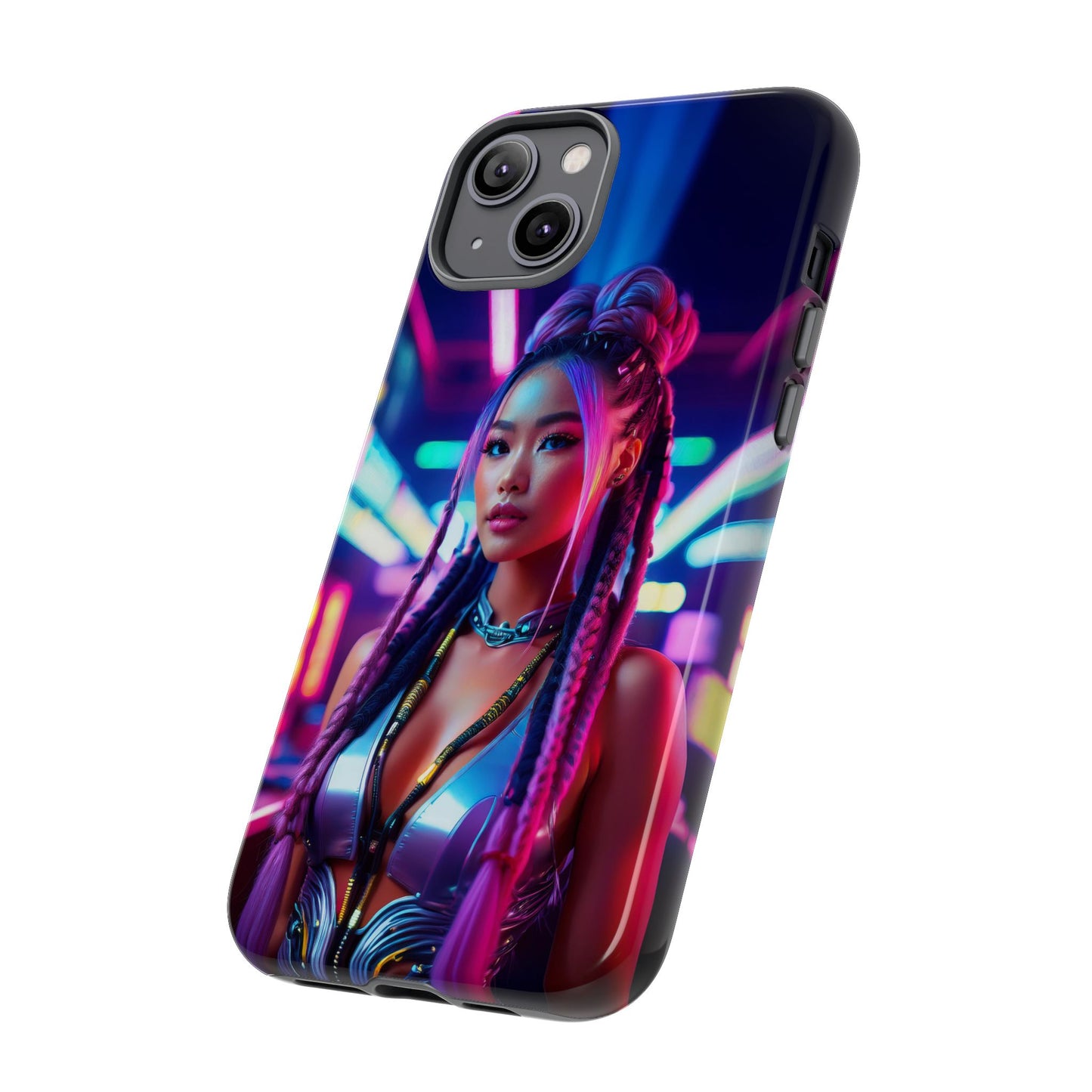 Futuristic Cyberpunk Female Cell Phone Case 008