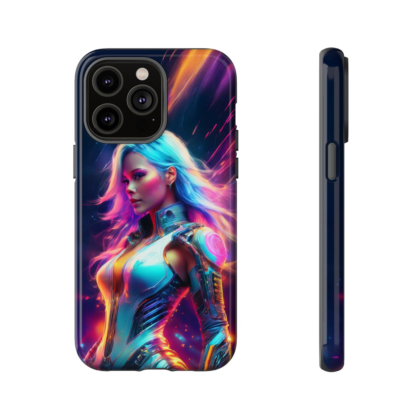 Futuristic Cyberpunk Female Cell Phone Case 012