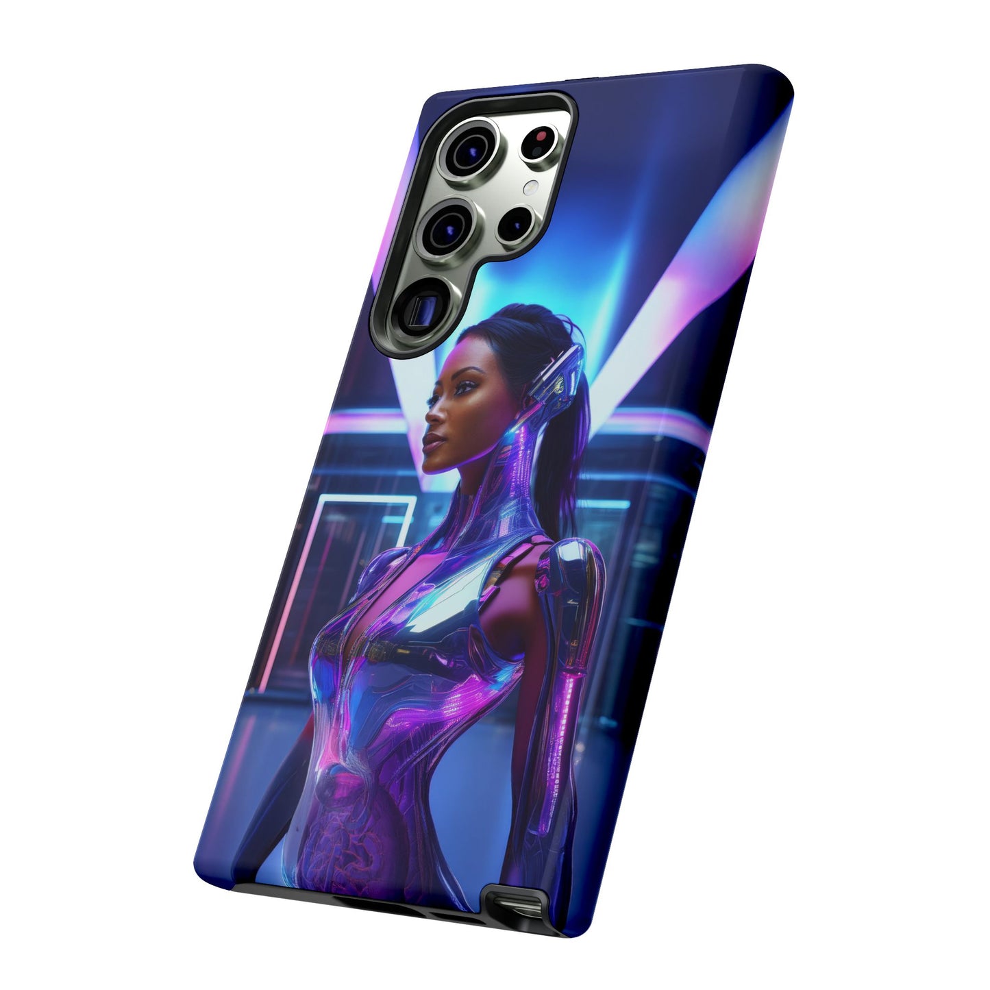 Futuristic Human Android Hybrid Cell Phone Case 017