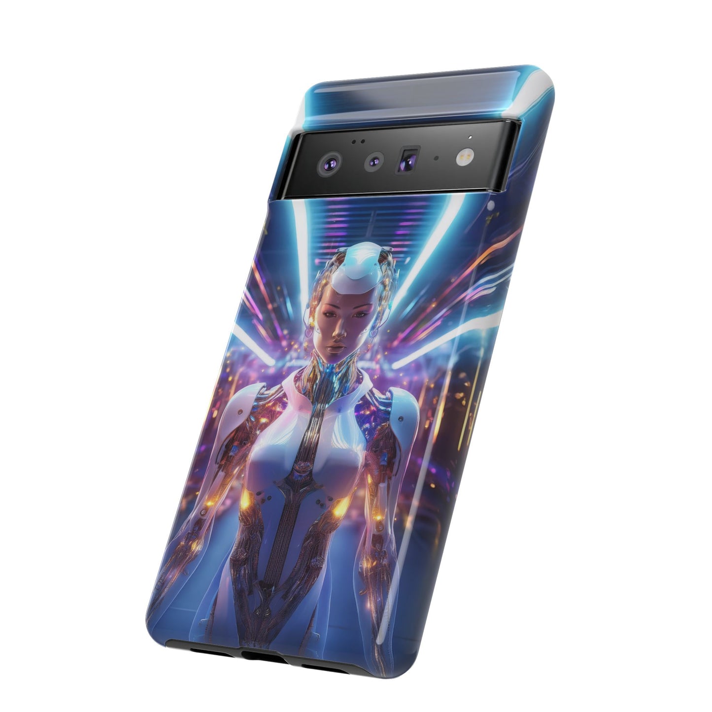 Futuristic Human Android Hybrid Cell Phone Case 007