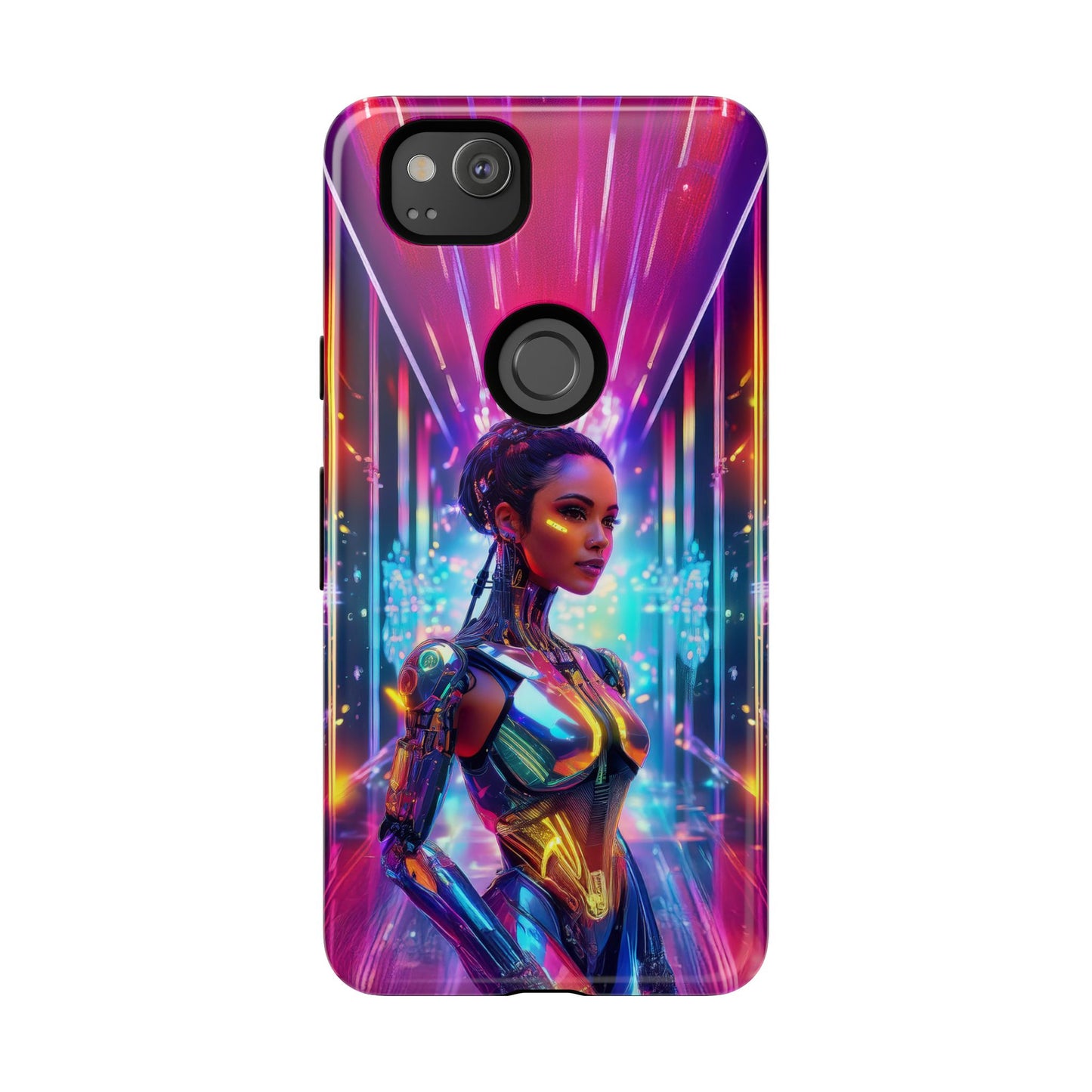 Futuristic Human Android Hybrid Cell Phone Case 006