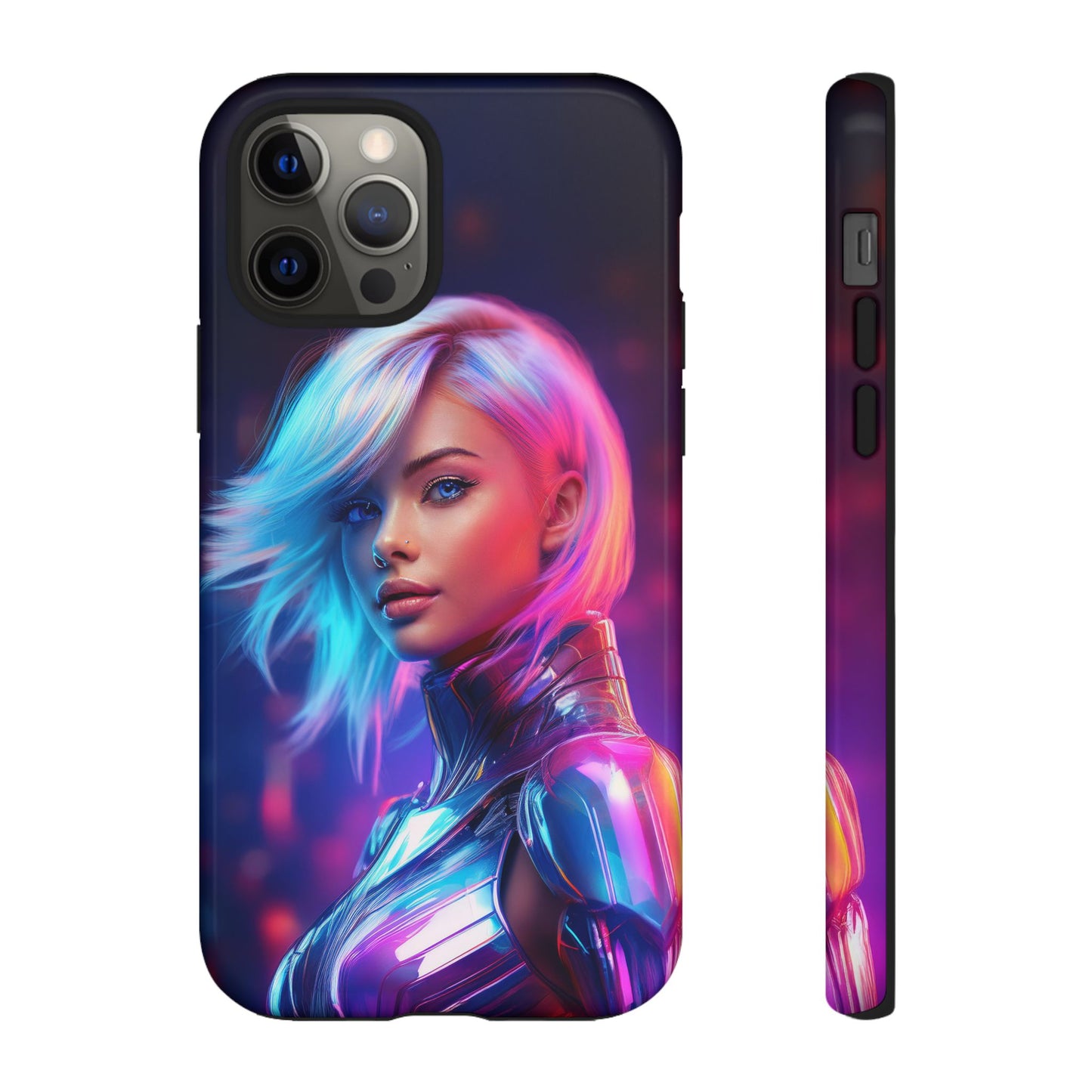 Futuristic Cyberpunk Female Cell Phone Case 028