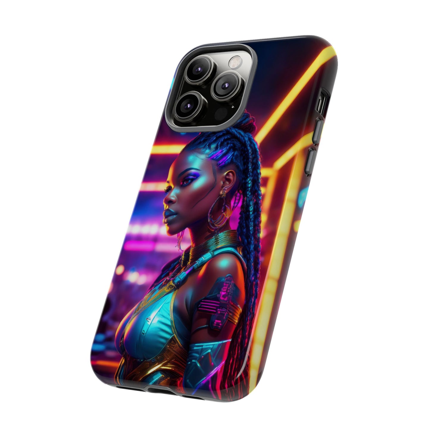 Futuristic Cyberpunk Female Cell Phone Case 006