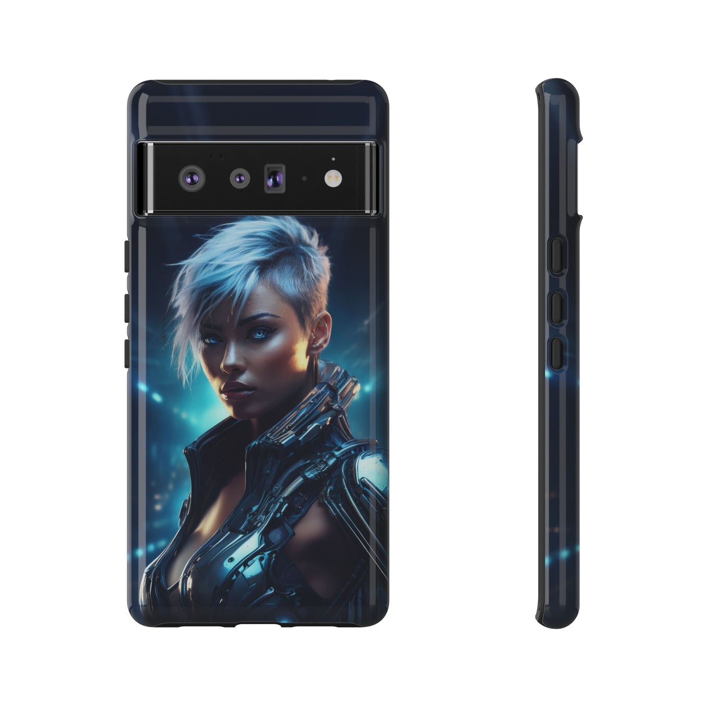 Futuristic Cyberpunk Female Cell Phone Case 027