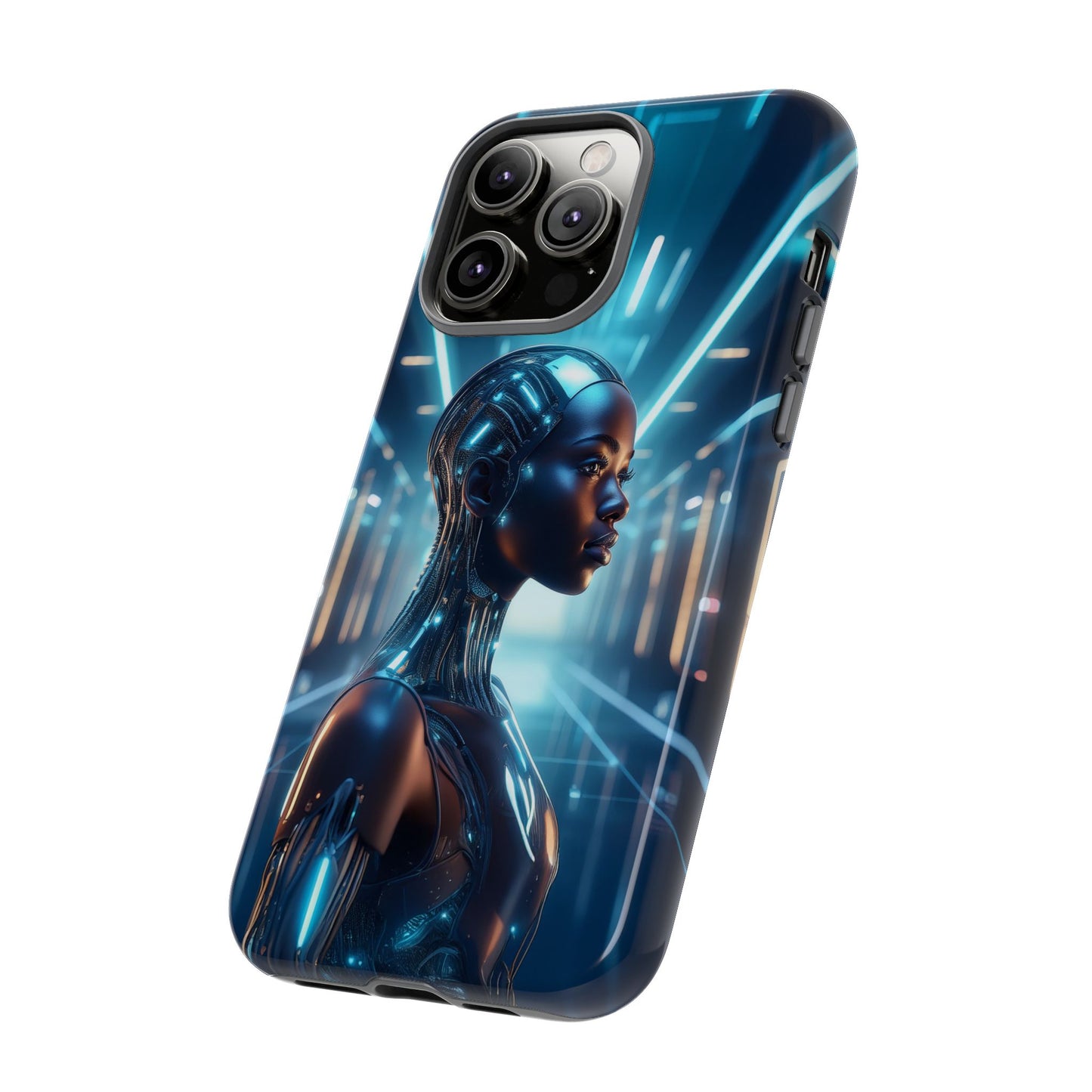 Futuristic Human Android Hybrid Cell Phone Case 003