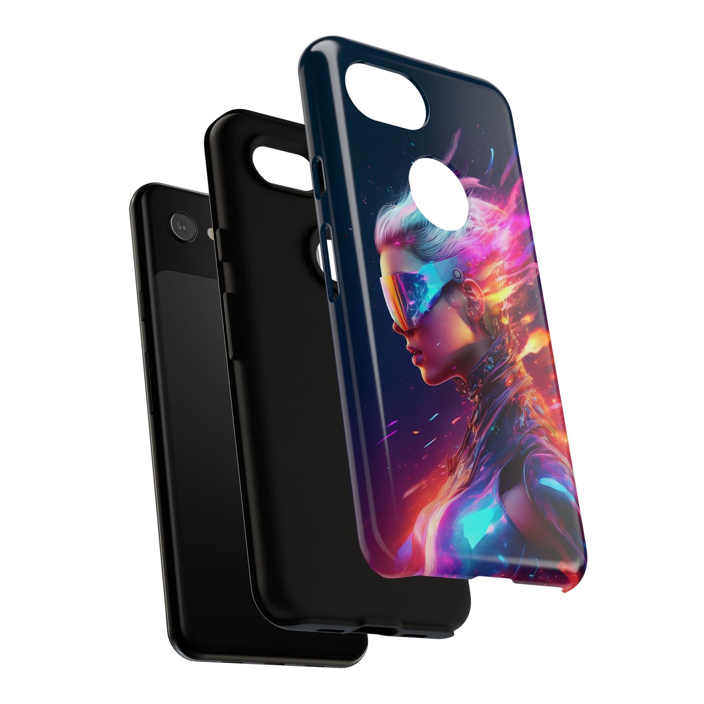 Futuristic Cyberpunk Female Cell Phone Case 025