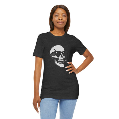 Cool Skull Graphic Tee Dark Theme – Smoking Skull Vector Design with Attitude