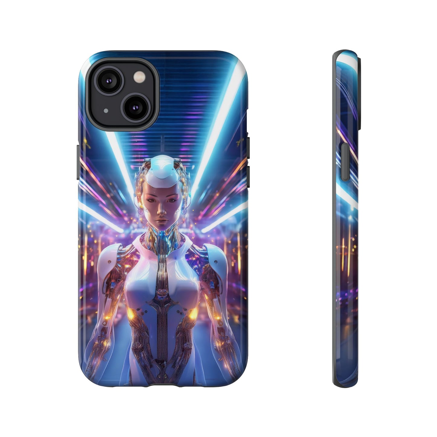 Futuristic Human Android Hybrid Cell Phone Case 007