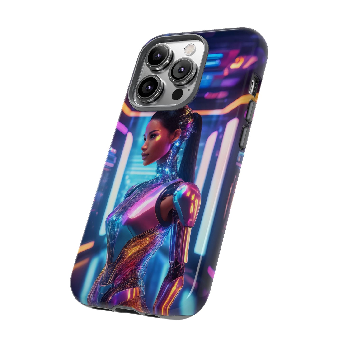 Futuristic Human Android Hybrid Cell Phone Case 016