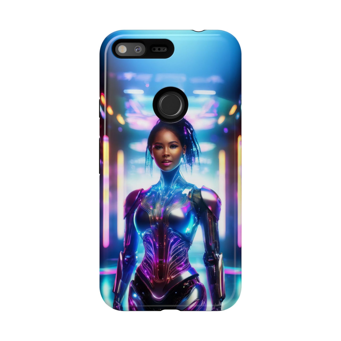 Futuristic Human Android Hybrid Cell Phone Case 009