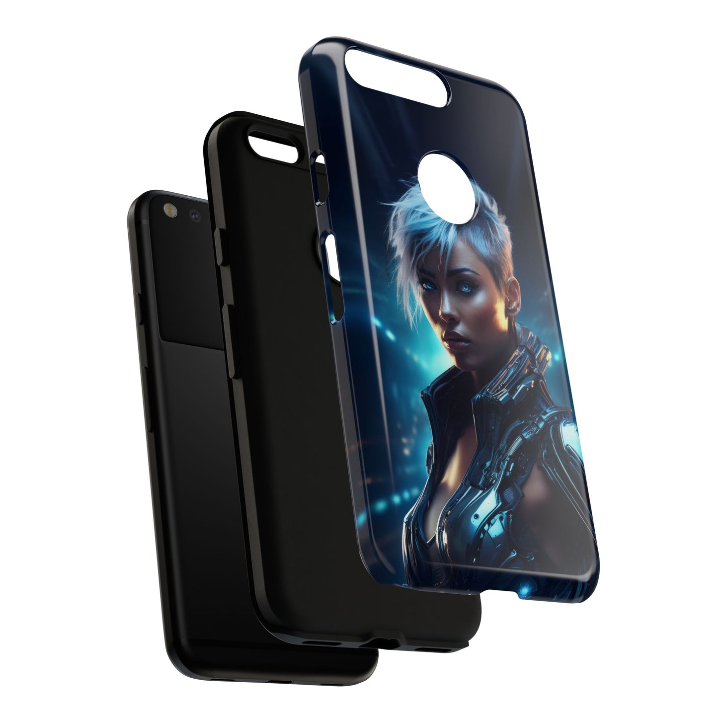 Futuristic Cyberpunk Female Cell Phone Case 027