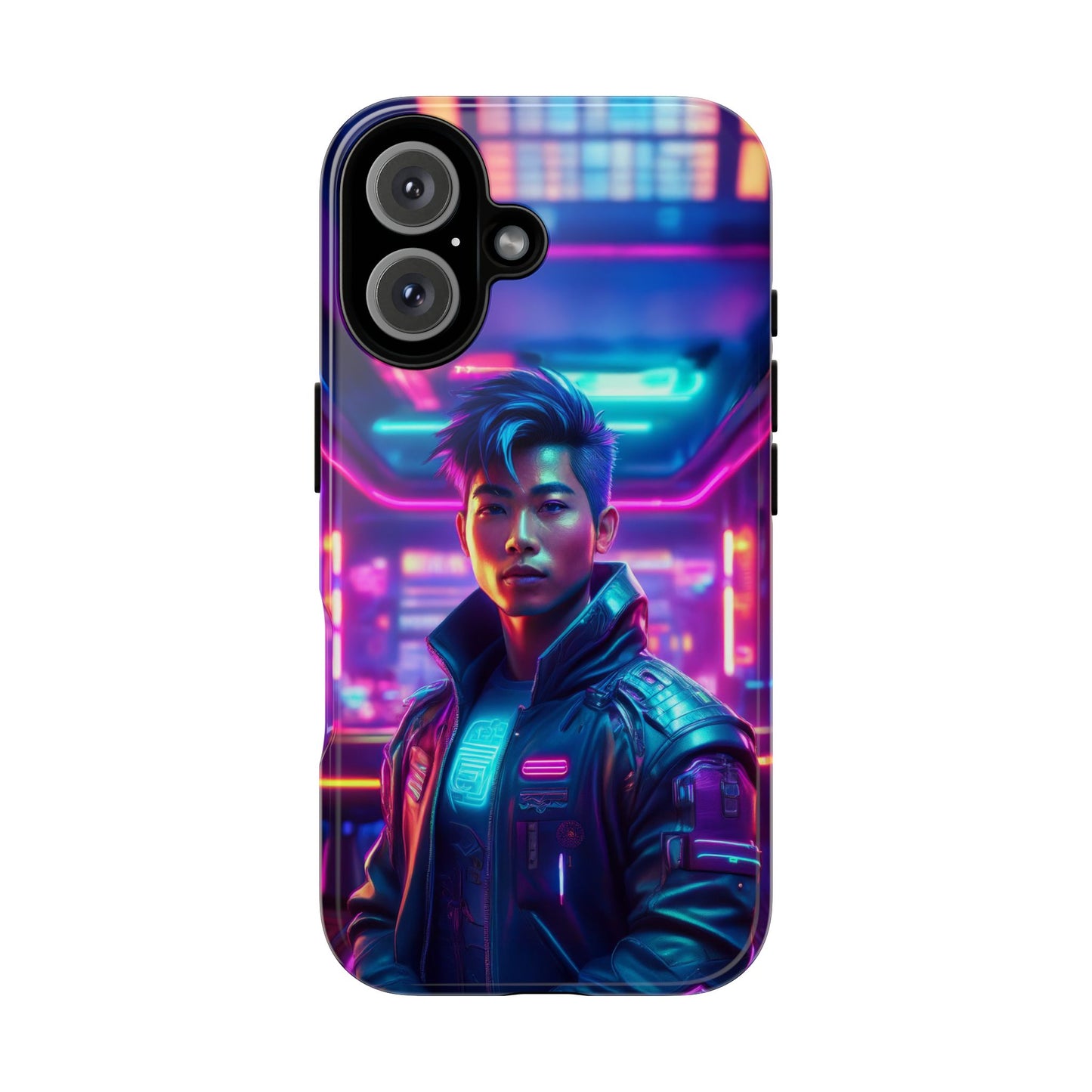 Futuristic Cyberpunk Male Cell Phone Case 012