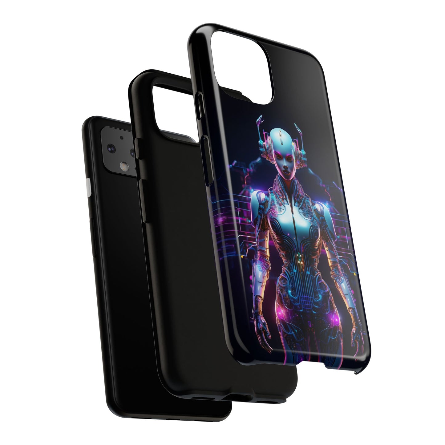 Futuristic Human Android Hybrid Cell Phone Case 001