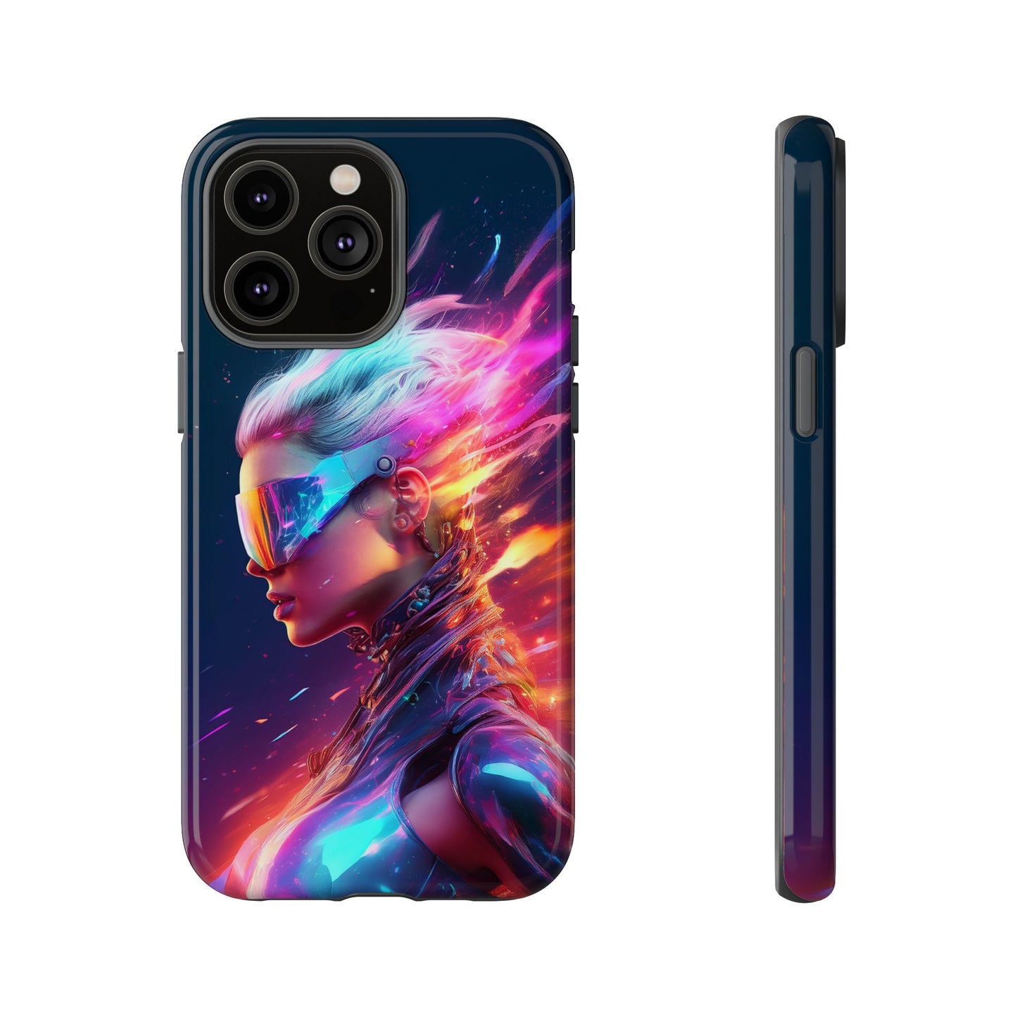 Futuristic Cyberpunk Female Cell Phone Case 025