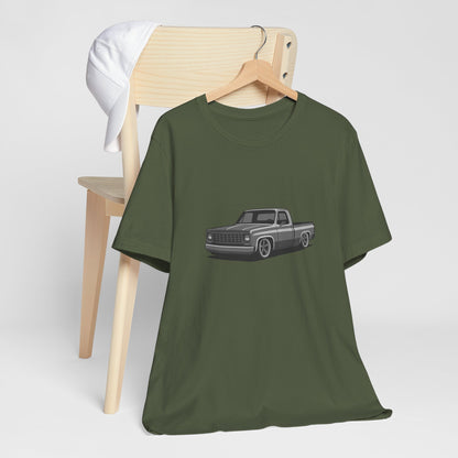 Classic Truck Graphic Tee Dark Theme – Vintage Pickup Vector Design for Car Enthusiasts