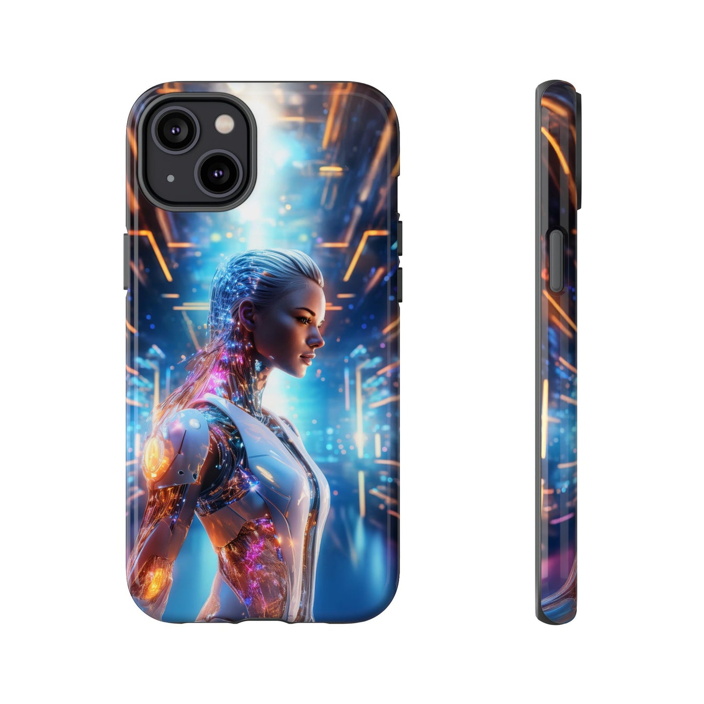 Futuristic Human Android Hybrid Cell Phone Case 008