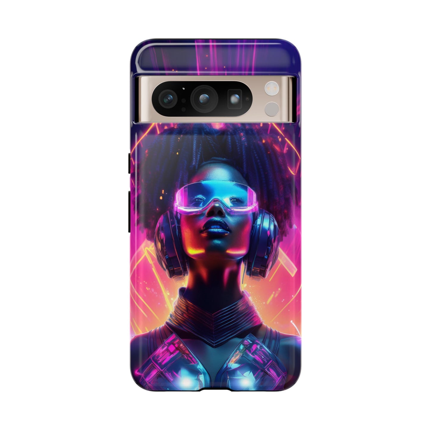 Futuristic Cyberpunk Female Cell Phone Case 030