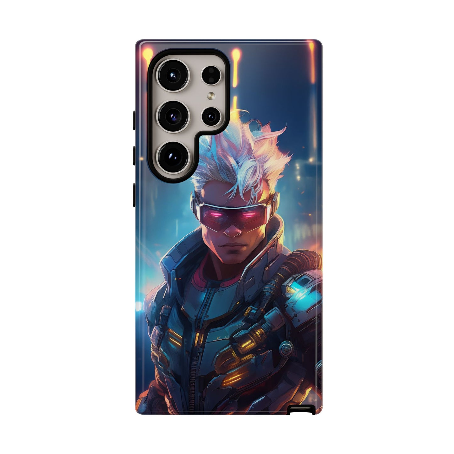 Futuristic Cyberpunk Male Cell Phone Case 018