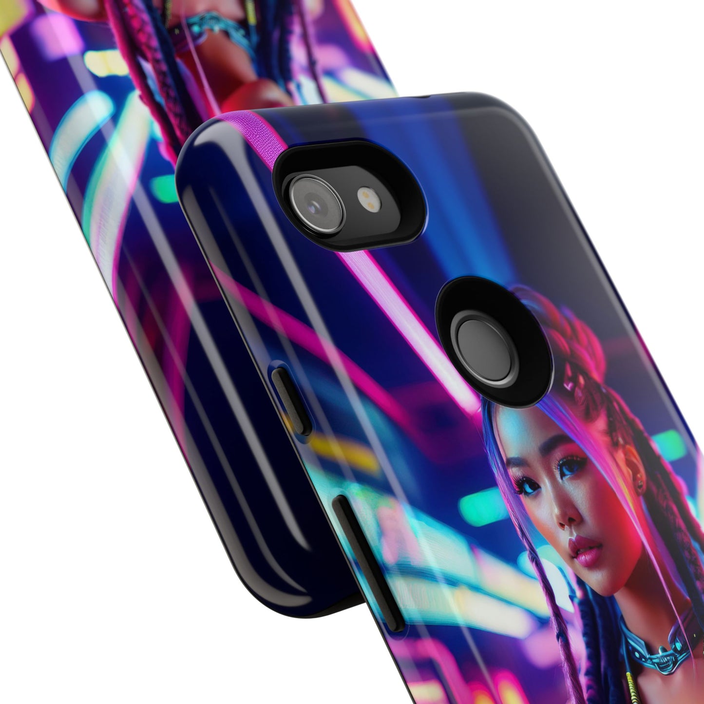 Futuristic Cyberpunk Female Cell Phone Case 008