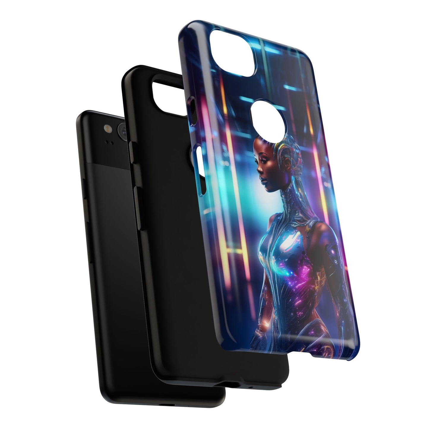 Futuristic Human Android Hybrid Cell Phone Case 014