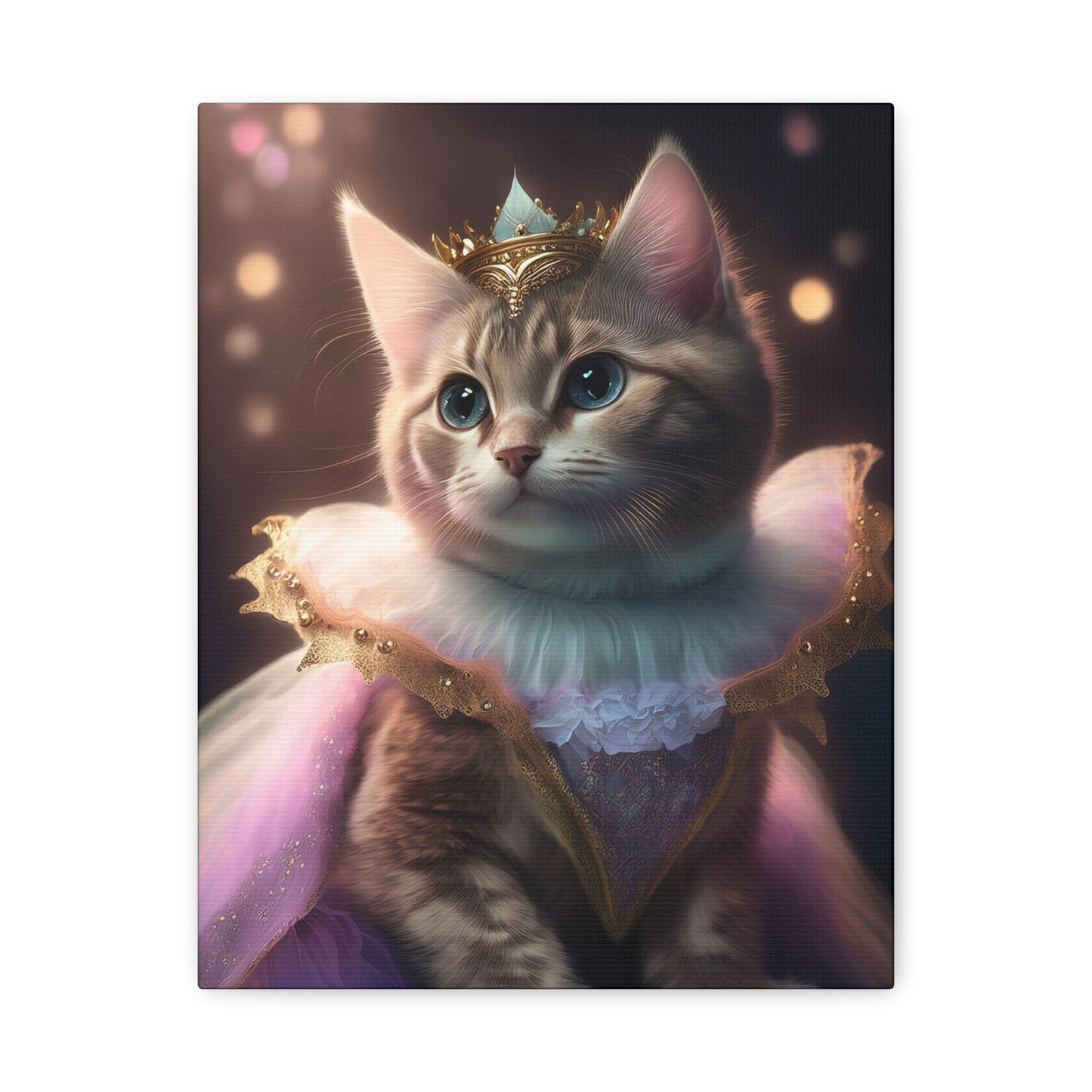 Meowgical Fairy Purrincess Canvas Art | Stretched Matte Wall Decor 002