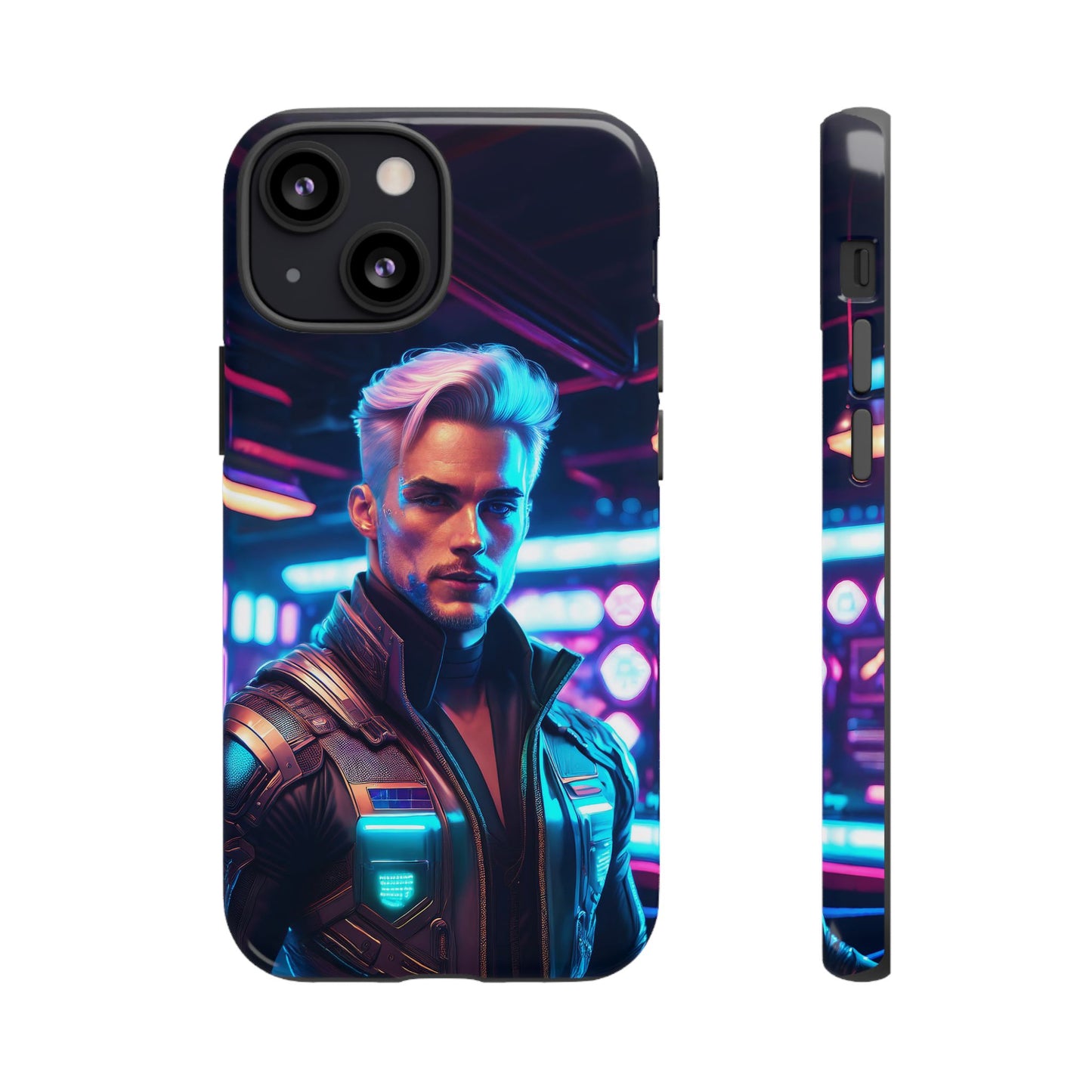 Futuristic Cyberpunk Male Cell Phone Case 008