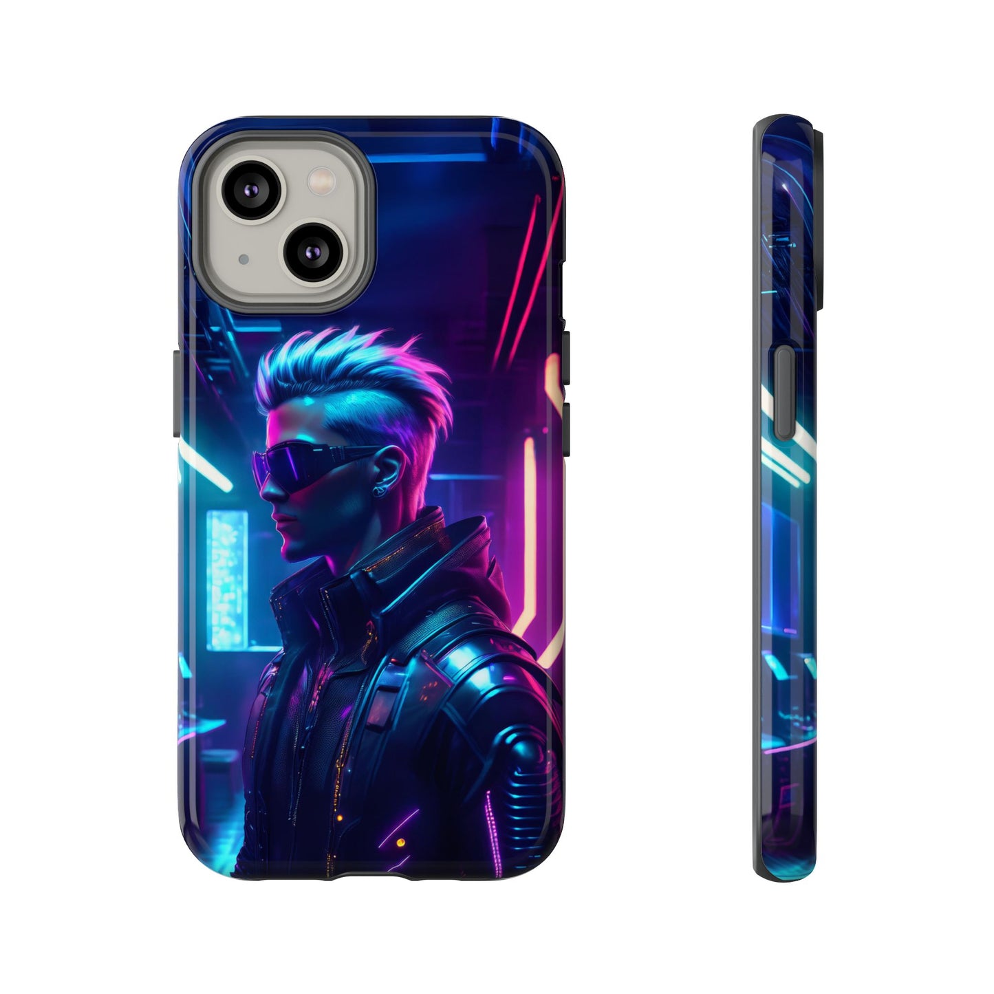 Futuristic Cyberpunk Male Cell Phone Case 002