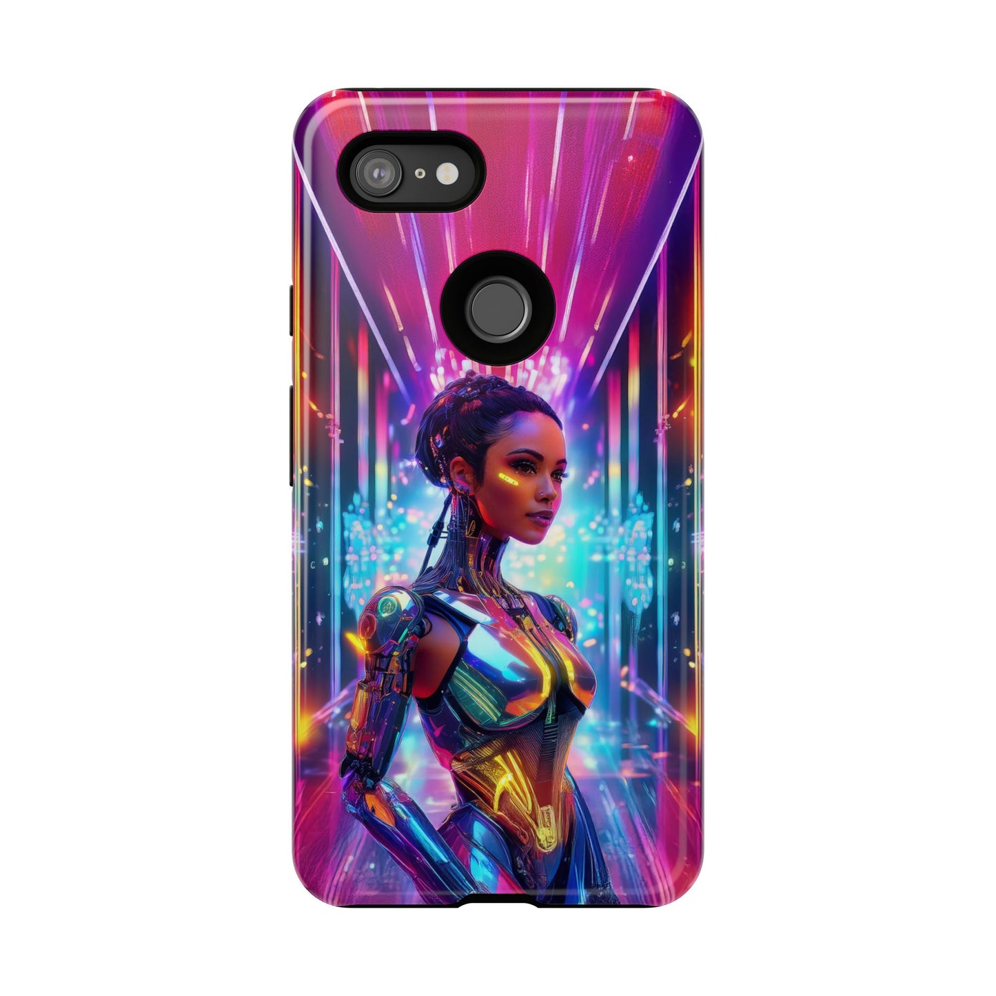 Futuristic Human Android Hybrid Cell Phone Case 006