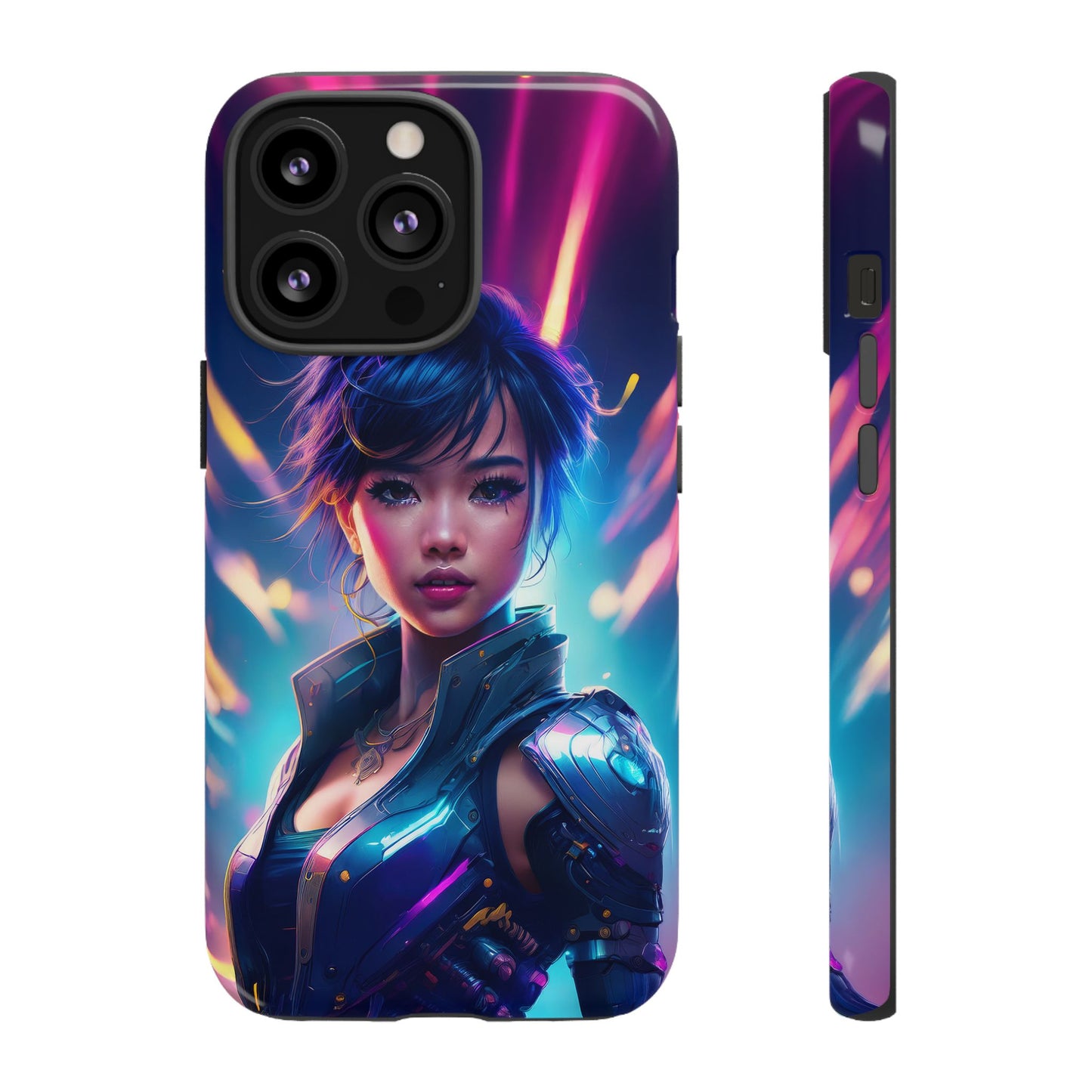 Futuristic Cyberpunk Female Cell Phone Case 024