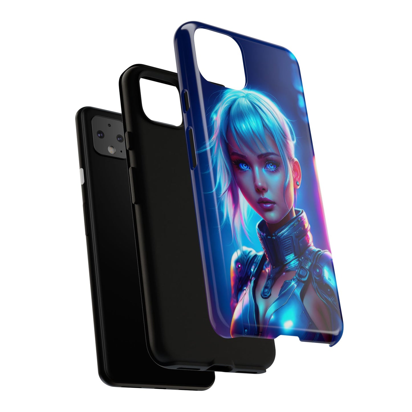 Futuristic Cyberpunk Female Cell Phone Case 013