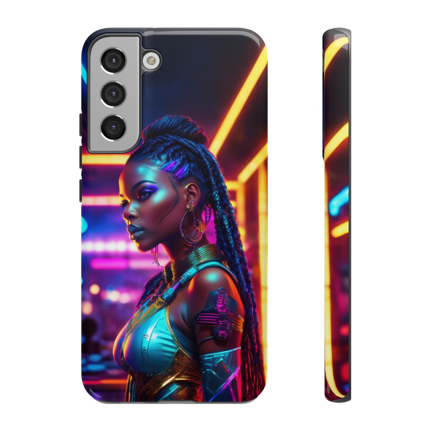 Futuristic Cyberpunk Female Cell Phone Case 006