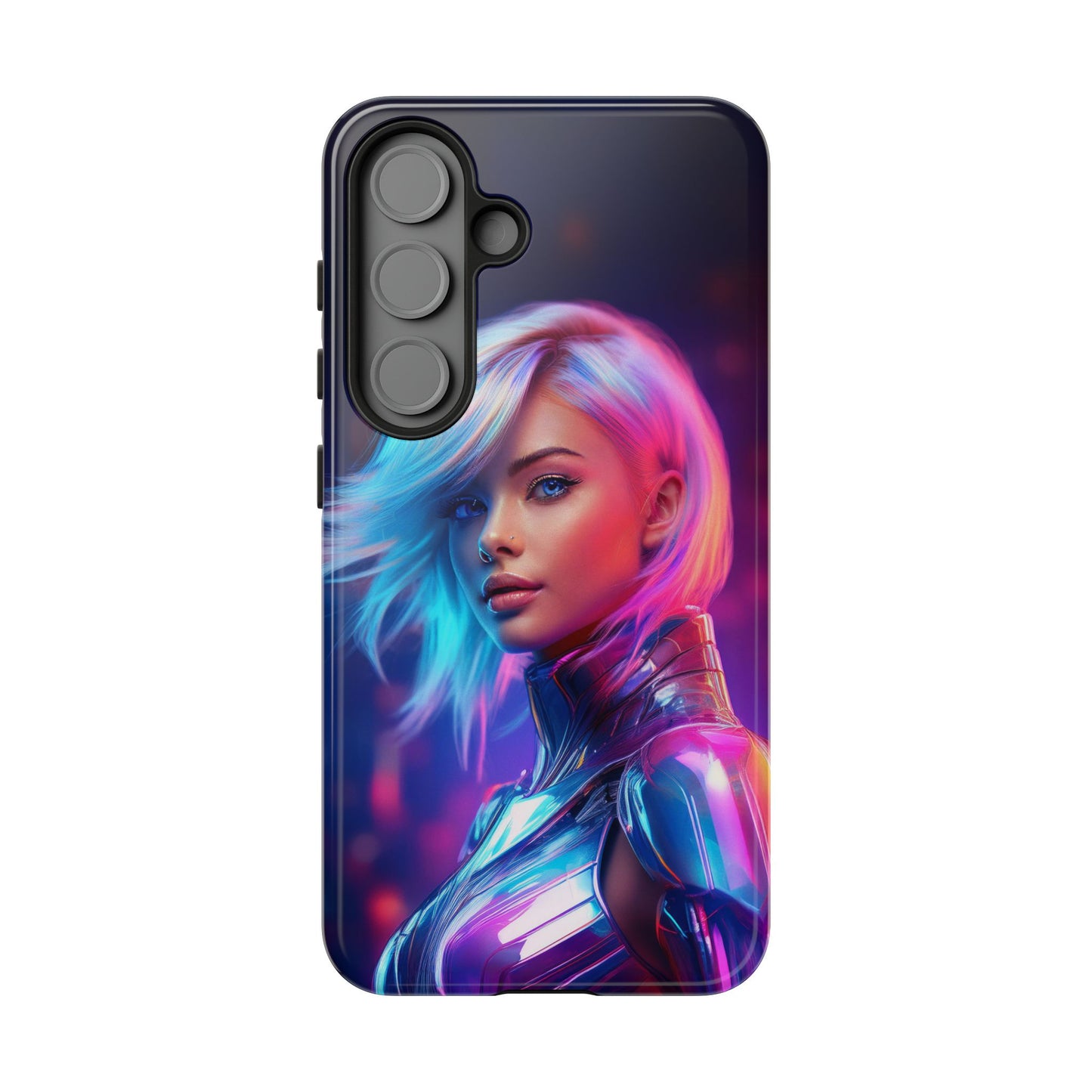 Futuristic Cyberpunk Female Cell Phone Case 028