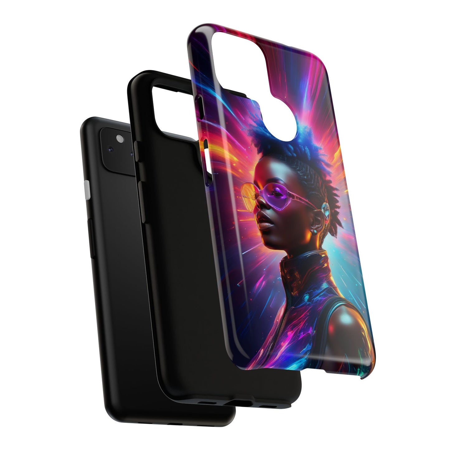 Futuristic Cyberpunk Female Cell Phone Case 026