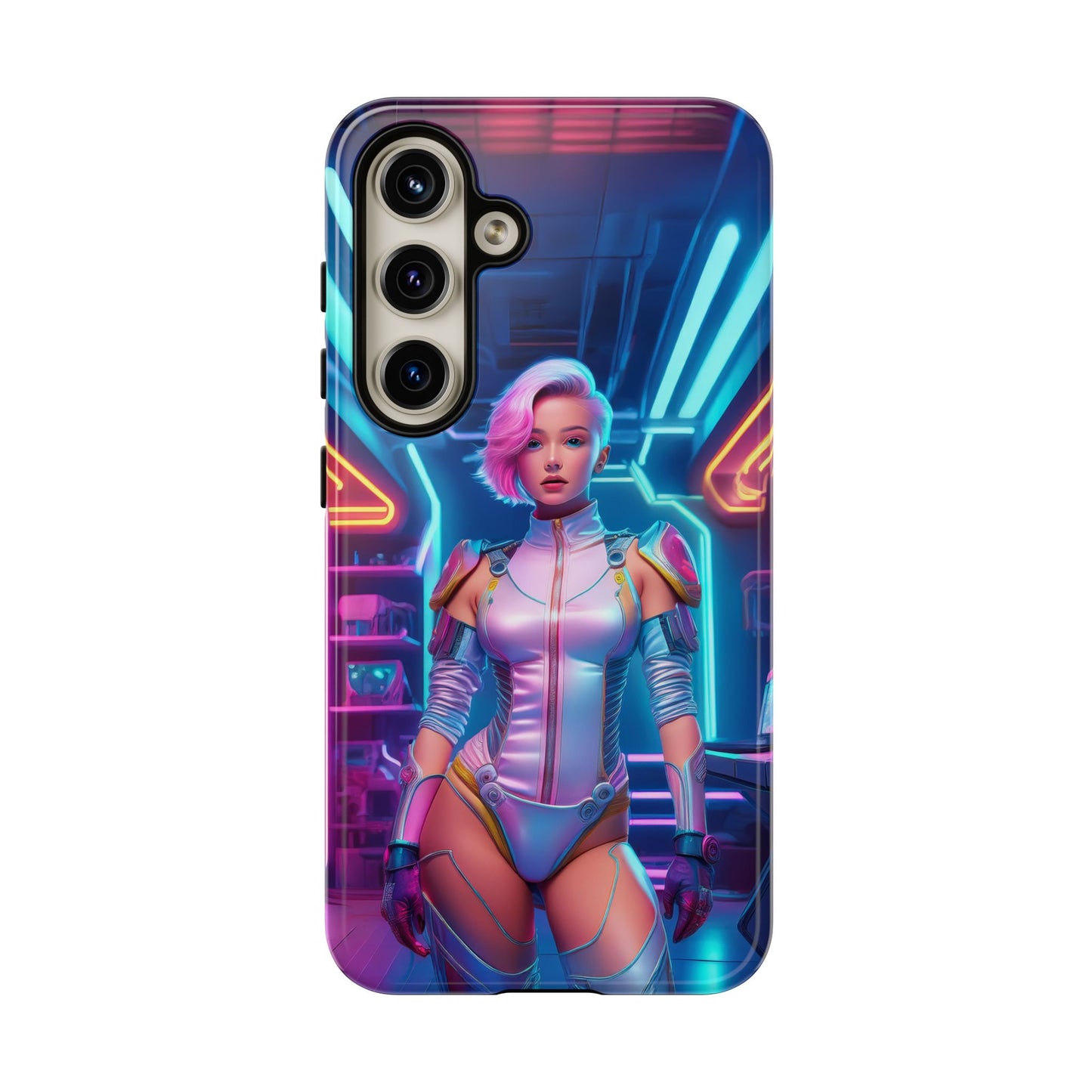 Futuristic Cyberpunk Female Cell Phone Case 002