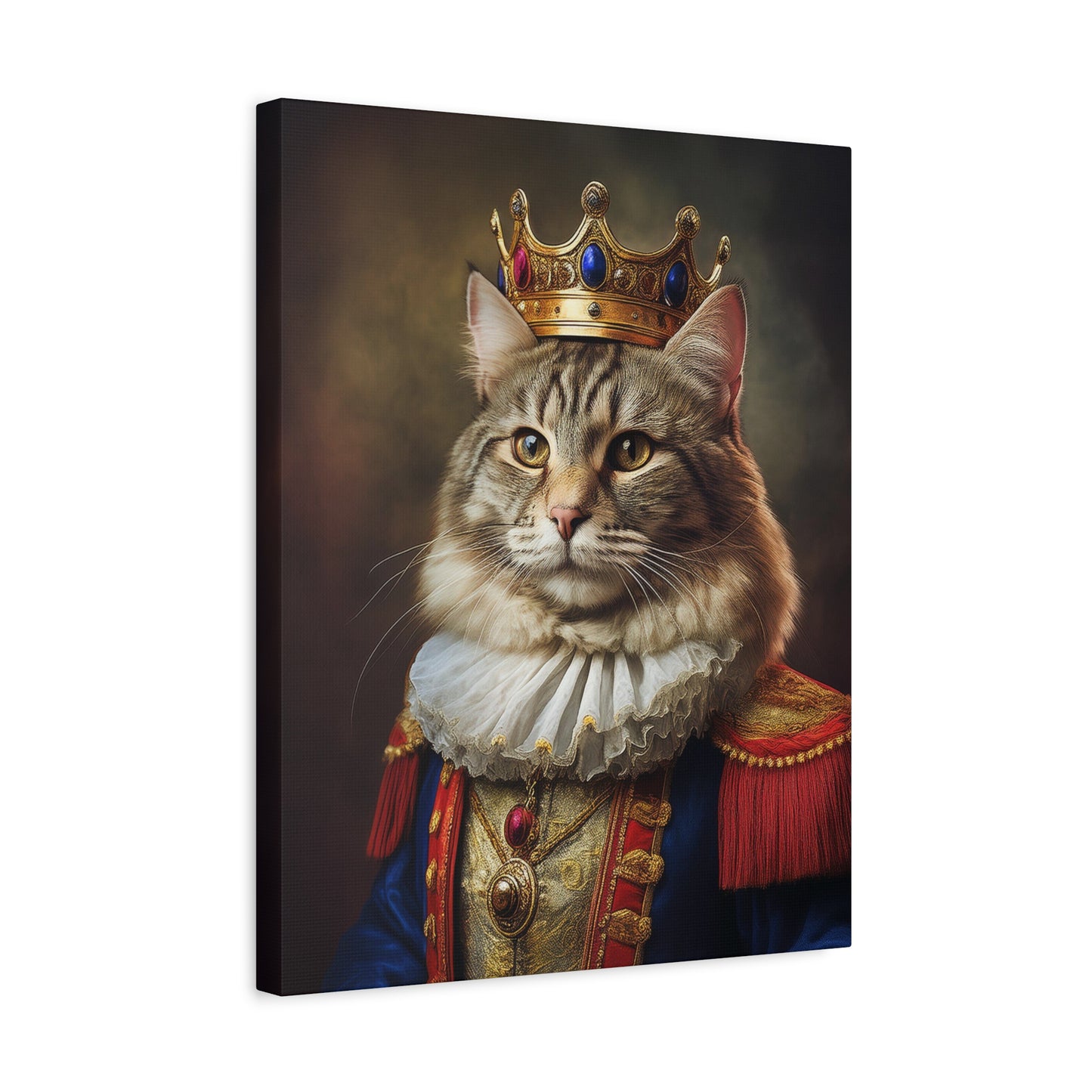 His Royal Meowjesty Canvas Art | Stretched Matte Wall Decor 003