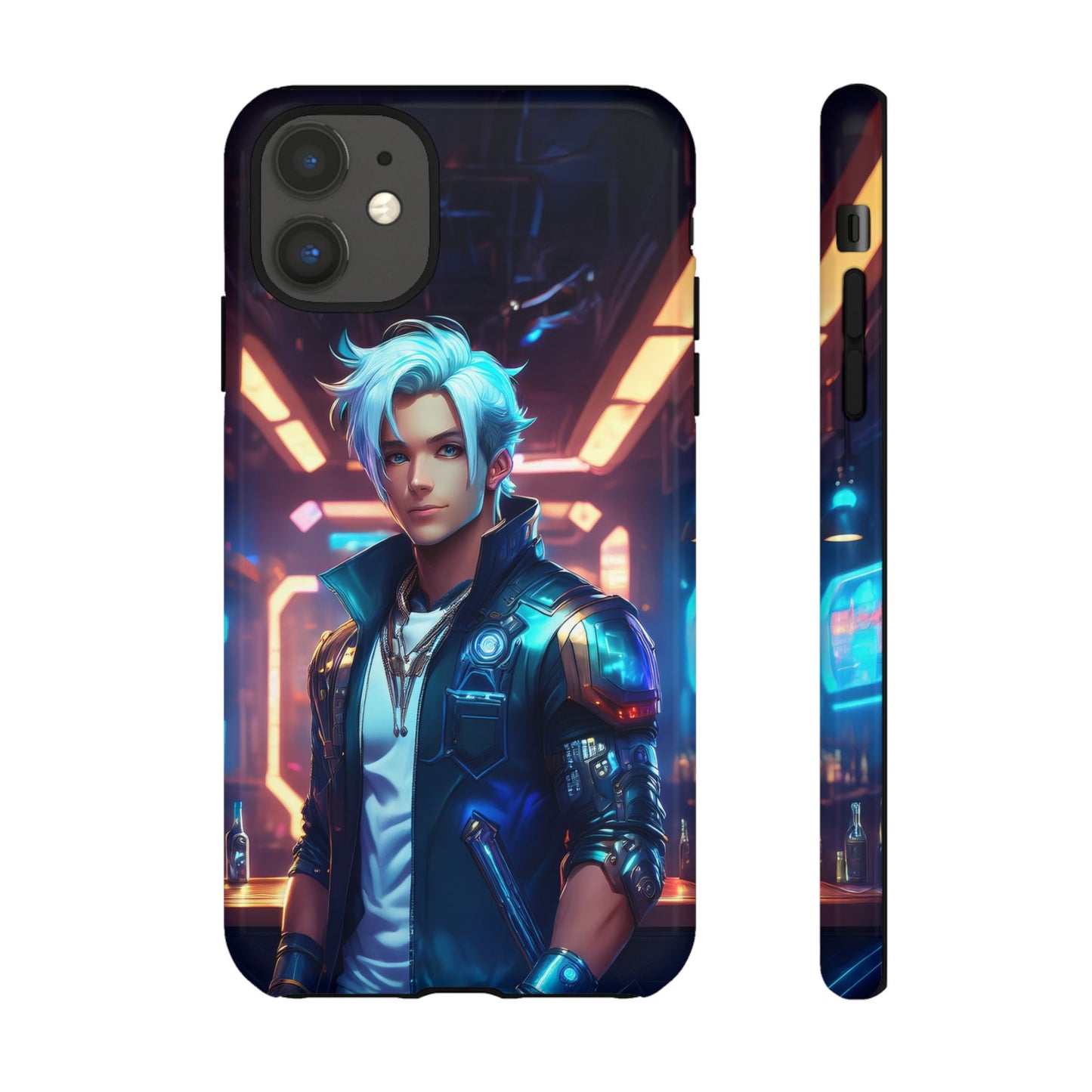 Futuristic Cyberpunk Male Cell Phone Case 009