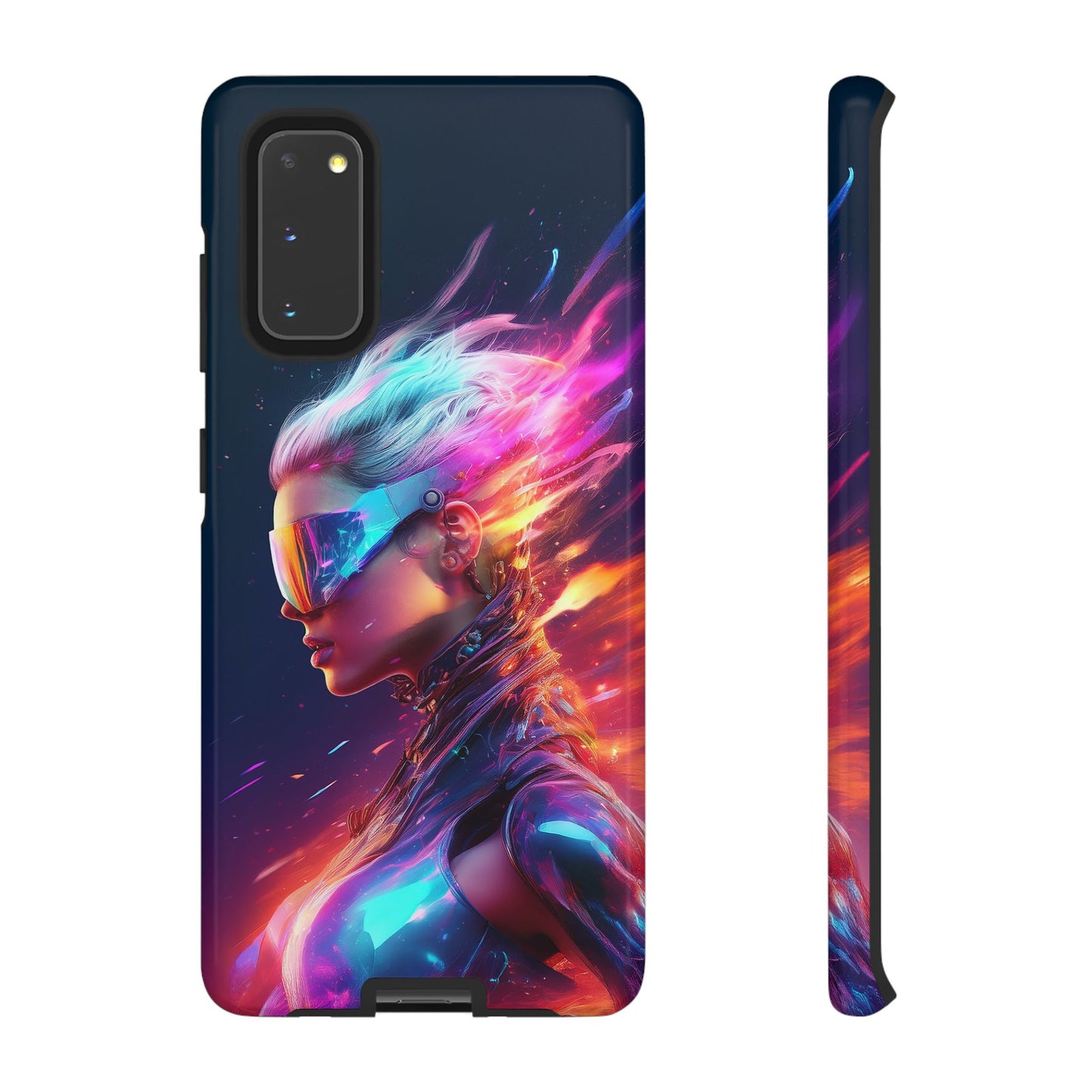 Futuristic Cyberpunk Female Cell Phone Case 025