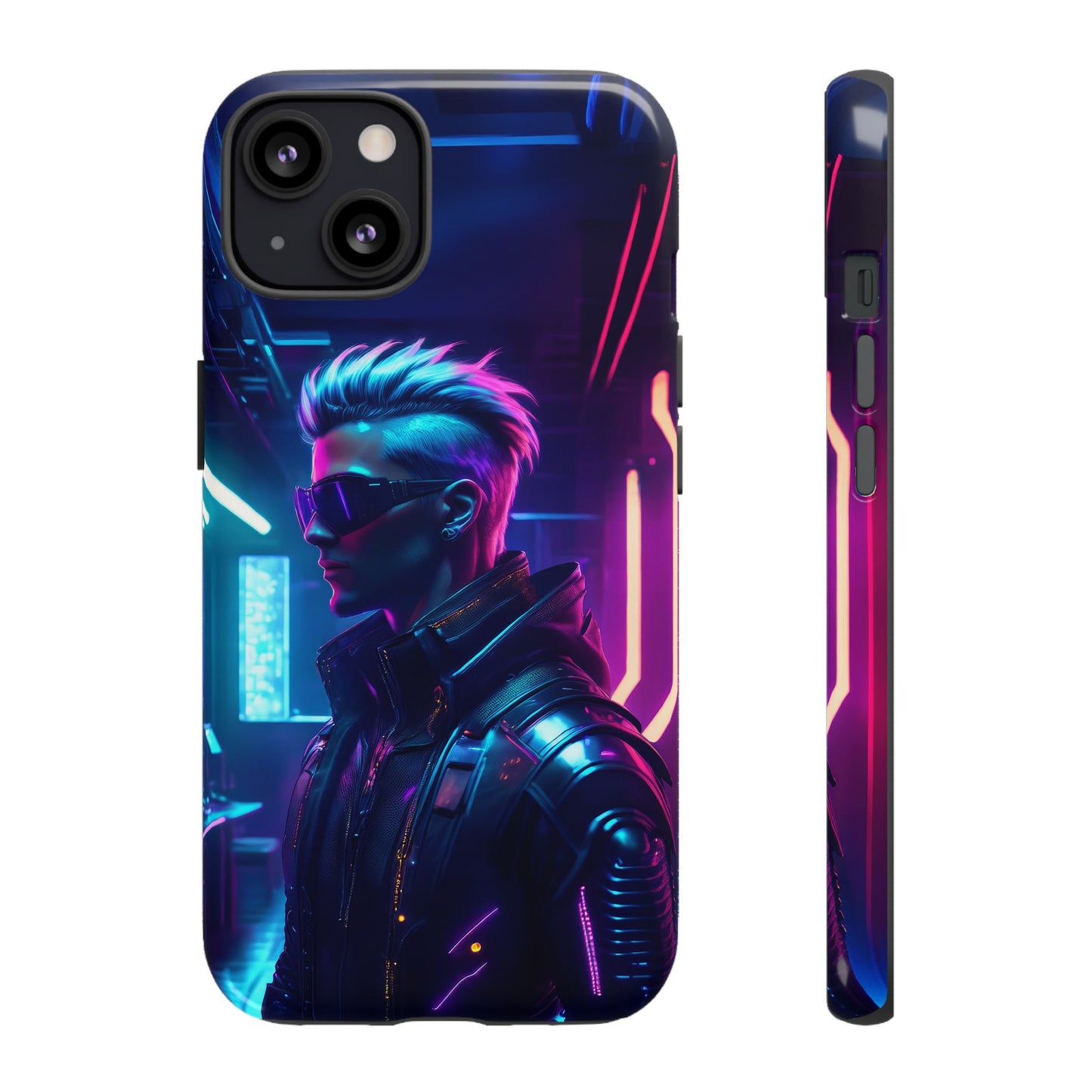 Futuristic Cyberpunk Male Cell Phone Case 002