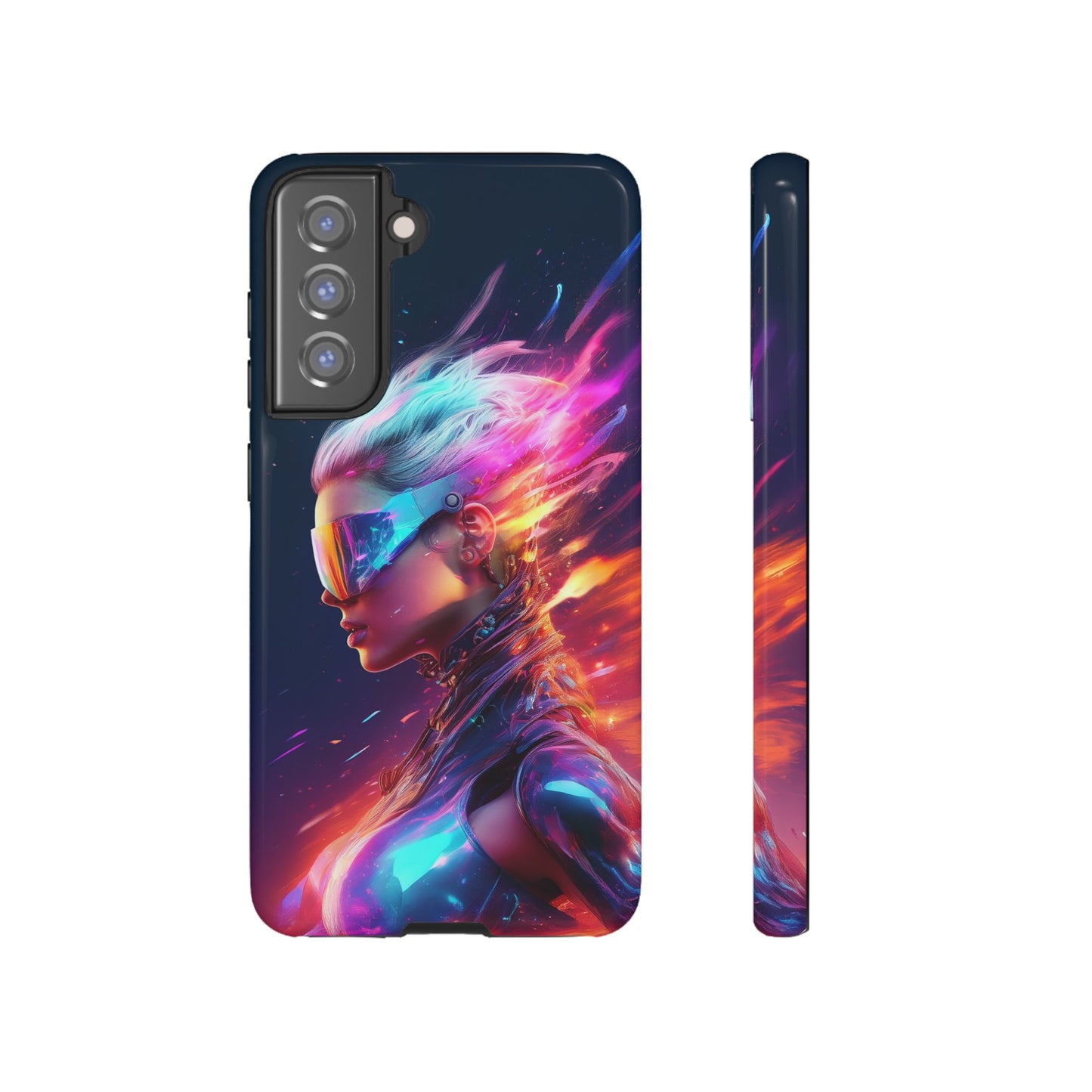 Futuristic Cyberpunk Female Cell Phone Case 025