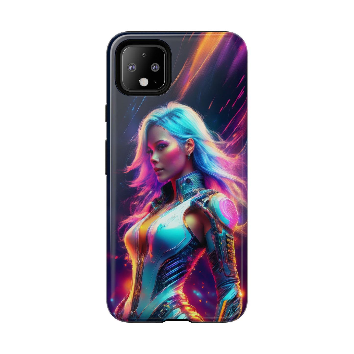 Futuristic Cyberpunk Female Cell Phone Case 012