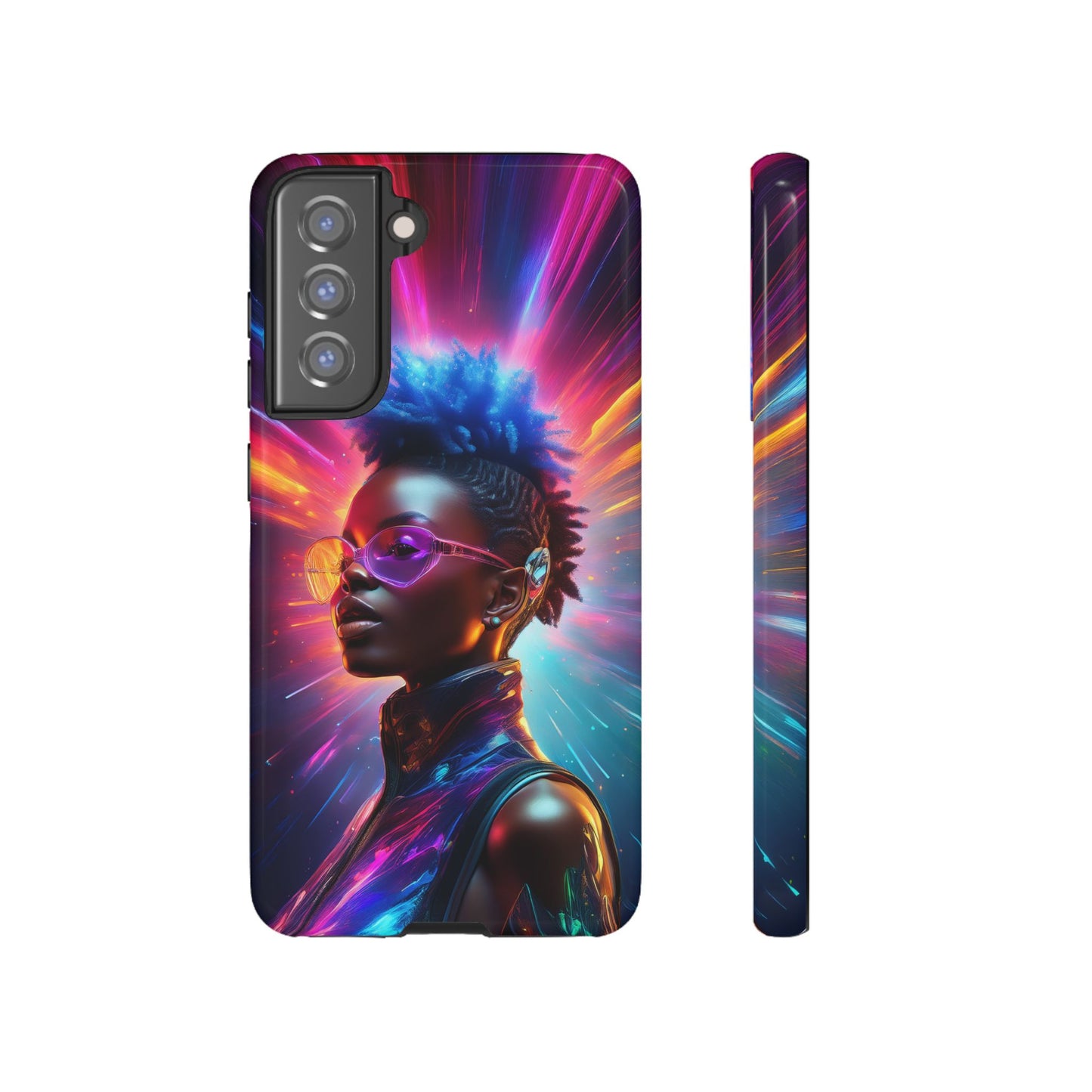 Futuristic Cyberpunk Female Cell Phone Case 026