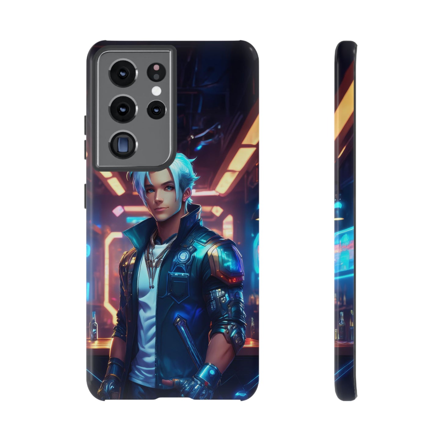 Futuristic Cyberpunk Male Cell Phone Case 009