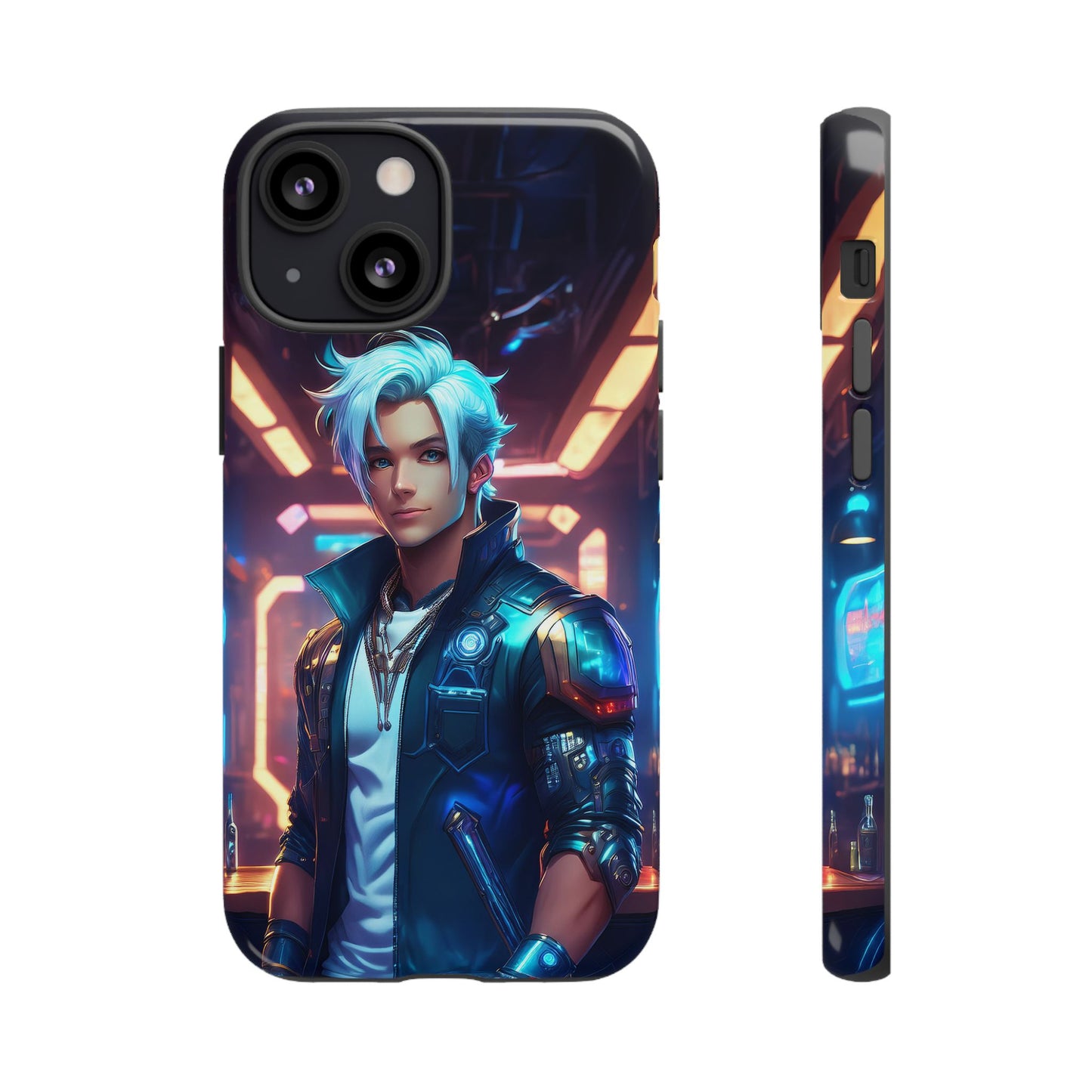 Futuristic Cyberpunk Male Cell Phone Case 009