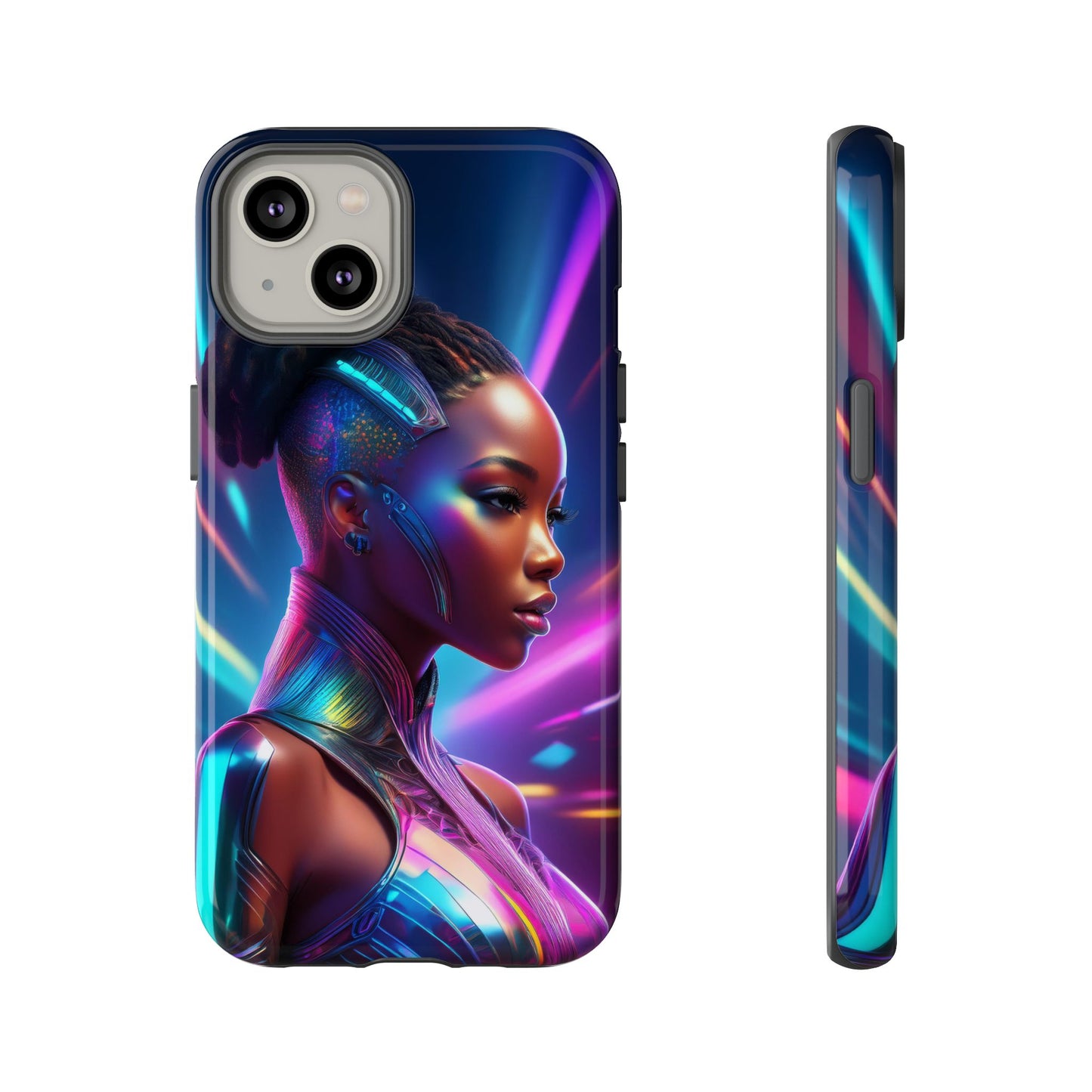 Futuristic Cyberpunk Female Cell Phone Case 014