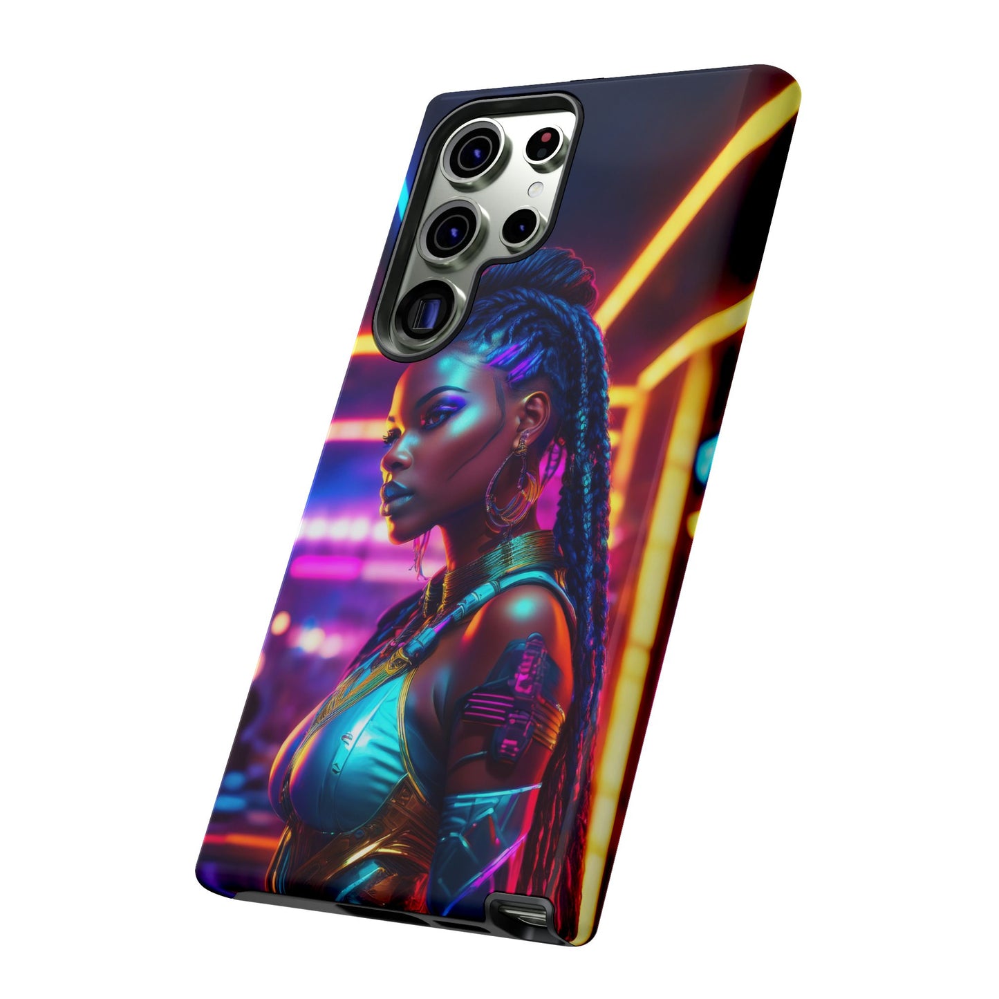 Futuristic Cyberpunk Female Cell Phone Case 006