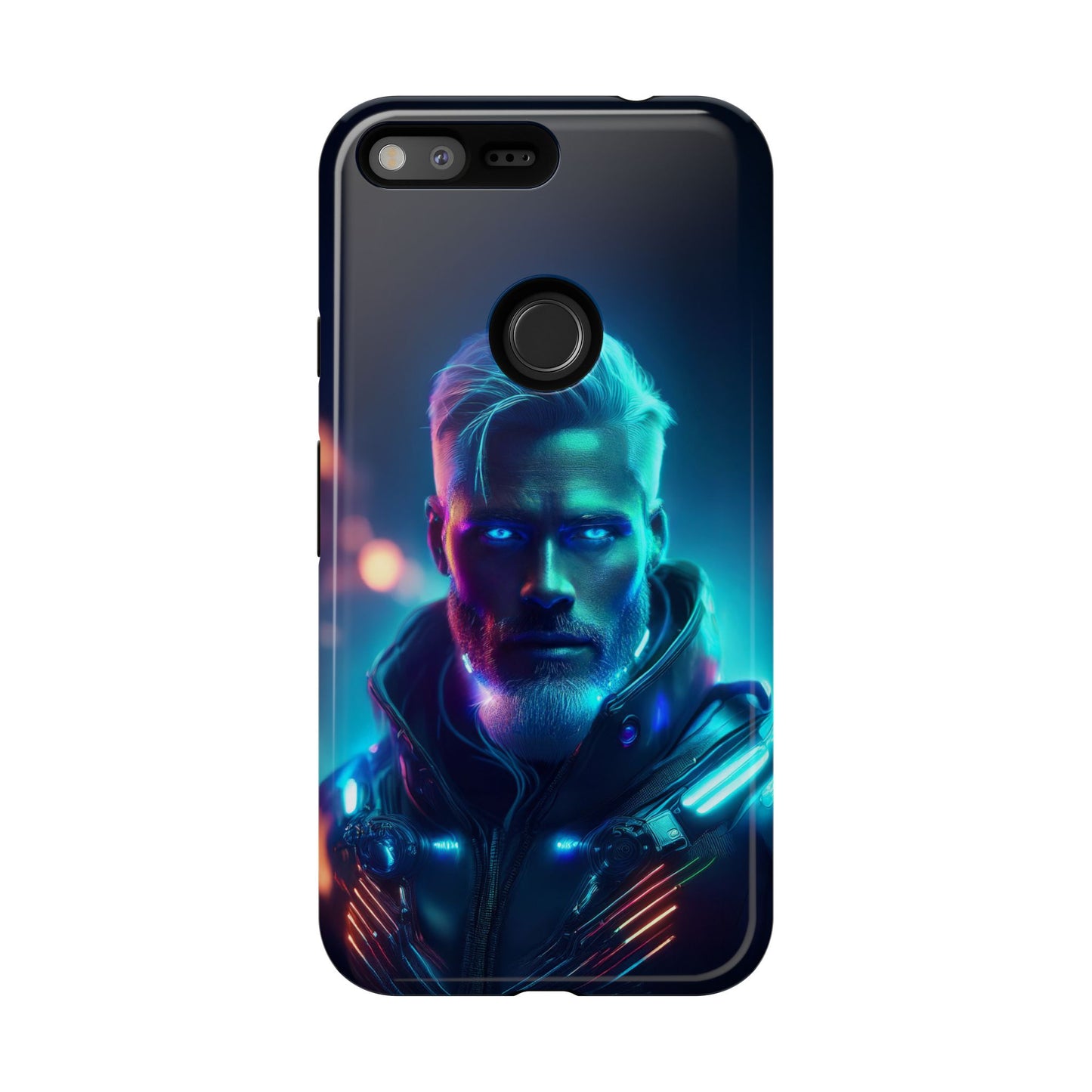 Futuristic Cyberpunk Male Cell Phone Case 023